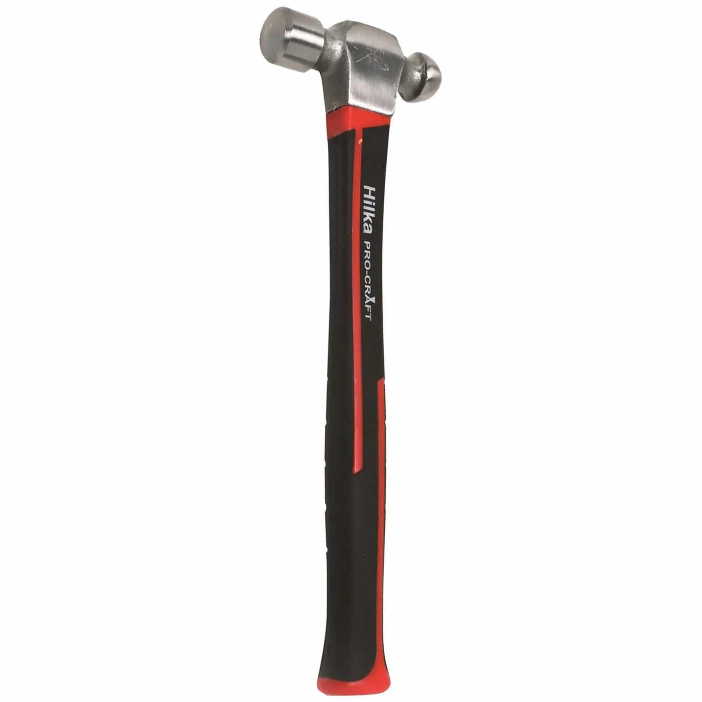 1lb Ball Pein Hammer Fiberglass Shaft Comfortable Rubber Grip Handle