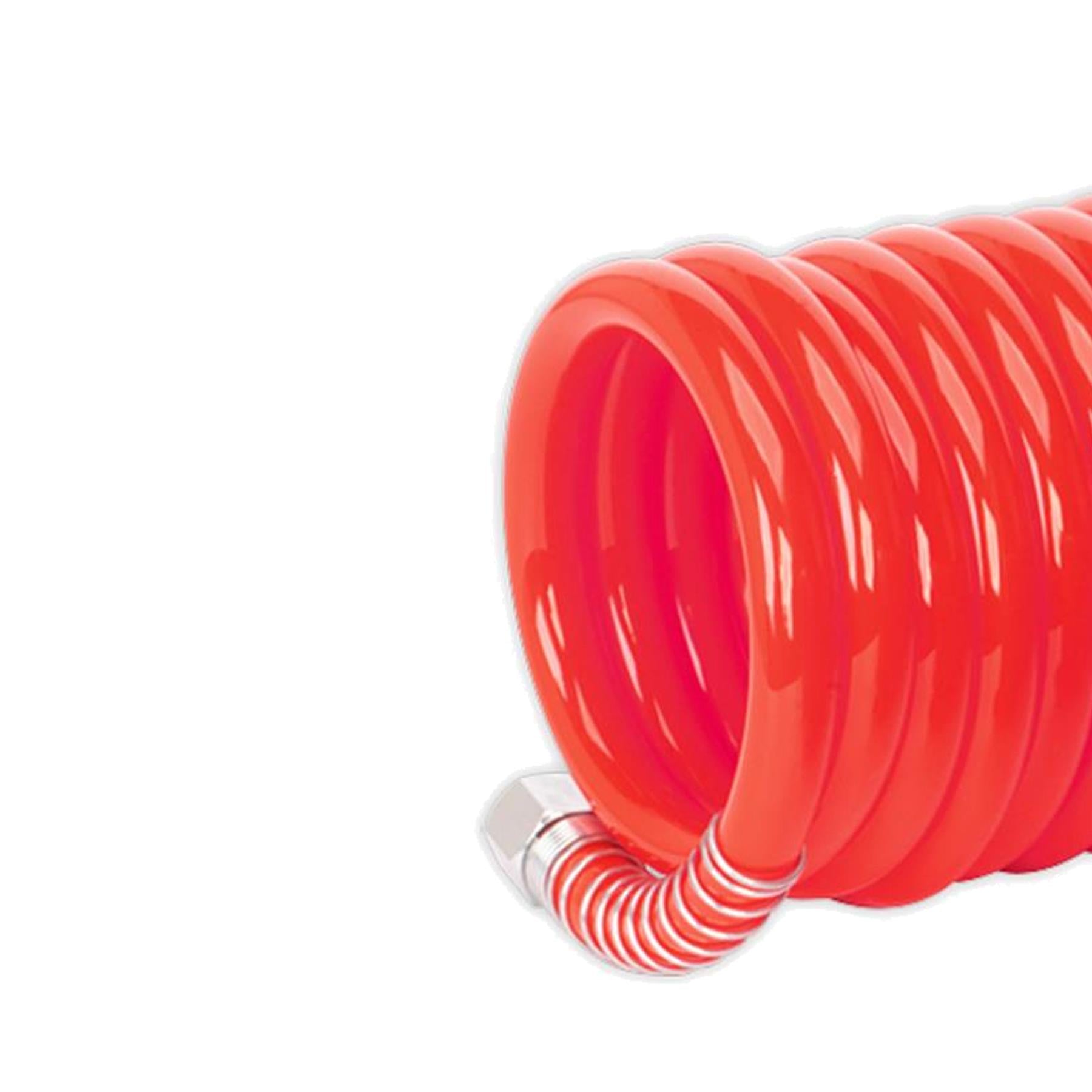 Sealey PU 10m x Ø8mm Coiled Air Hose Polyurethane Recoil with 1/4"BSP Unions