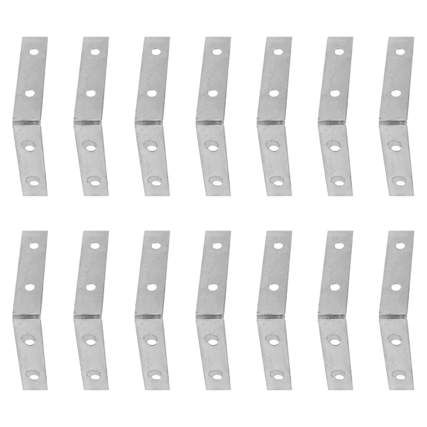 Corner Brace Brackets 90 degree 25 x 1.6 x 16mm Corner Joint Connector 50PC