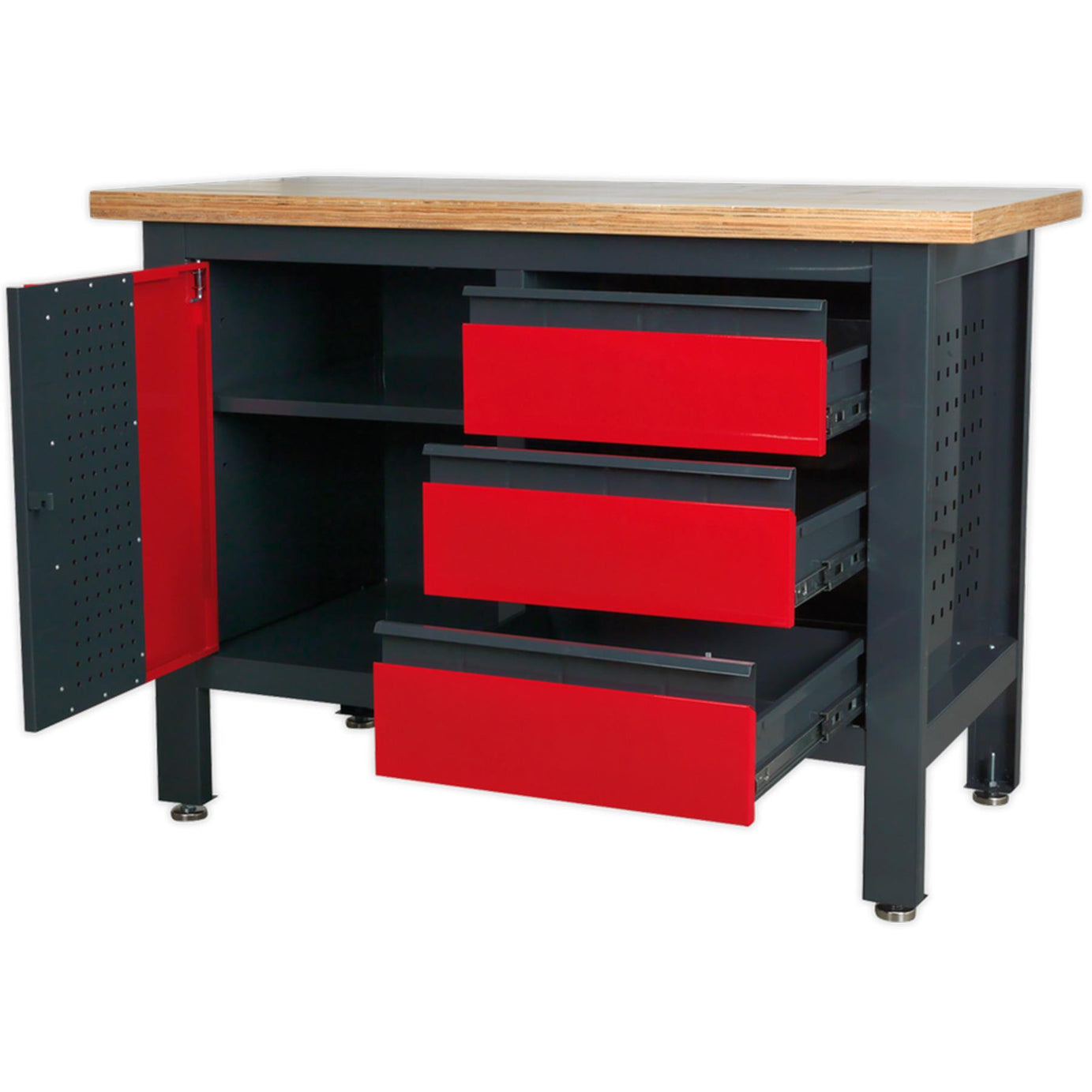 Sealey Workstation with 3 Drawers & Cupboard