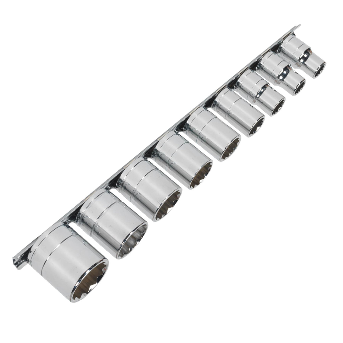 Sealey Socket Set 9pc 1/2"Sq Drive Whitworth