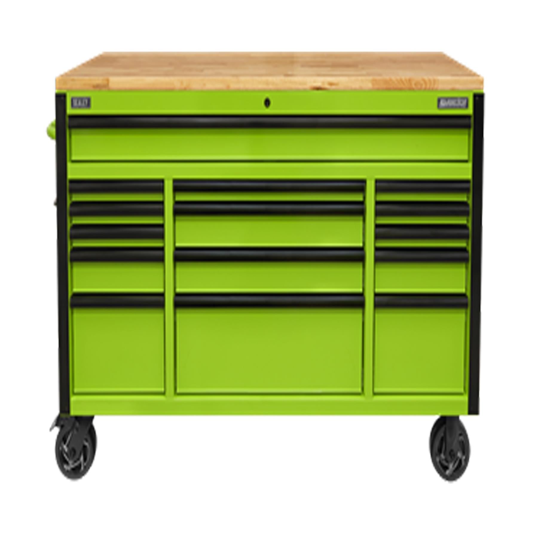 Sealey 15 Drawer Mobile Trolley with Wooden Worktop 1549mm
