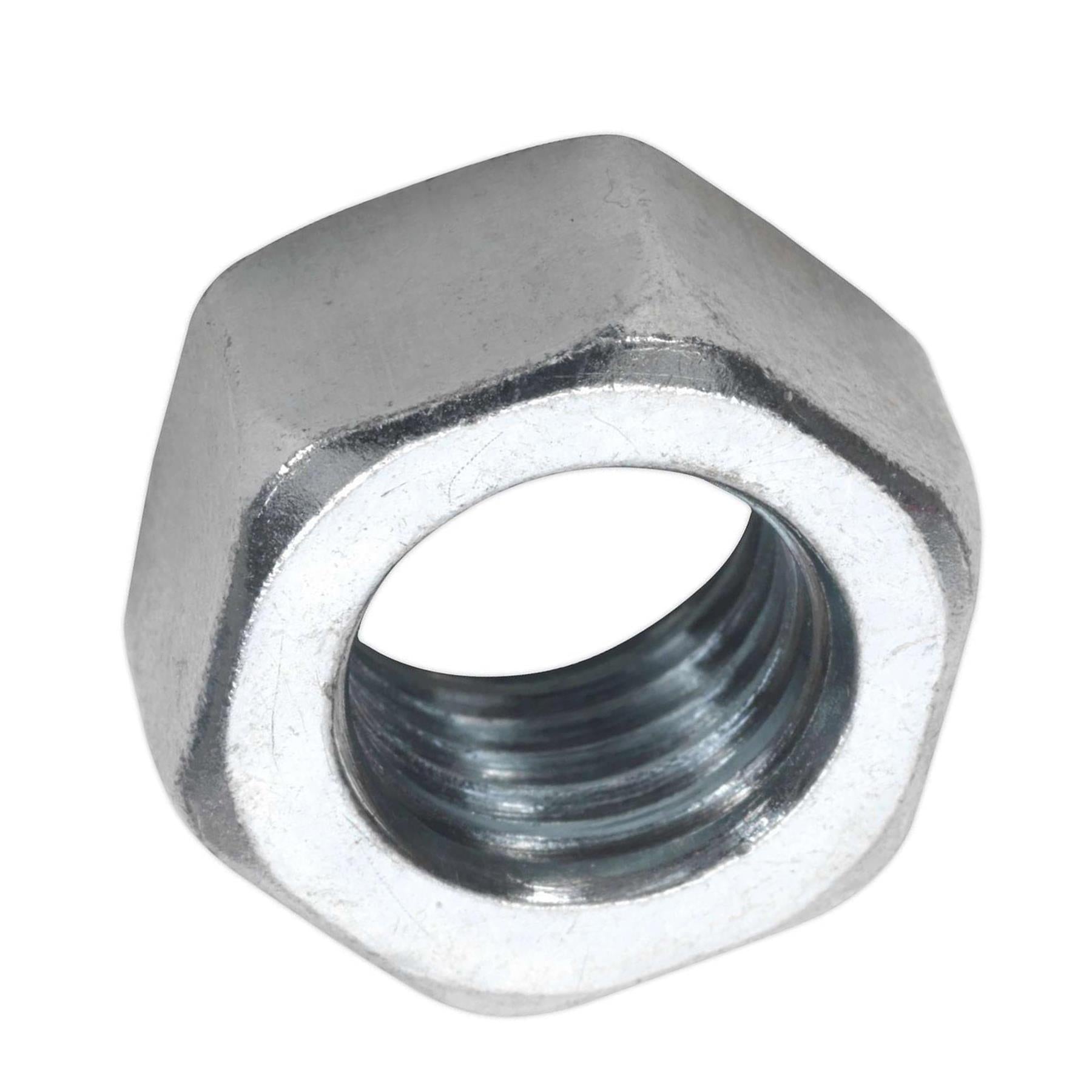 Sealey Steel Nut DIN 934 - M16 Zinc Pack of 25