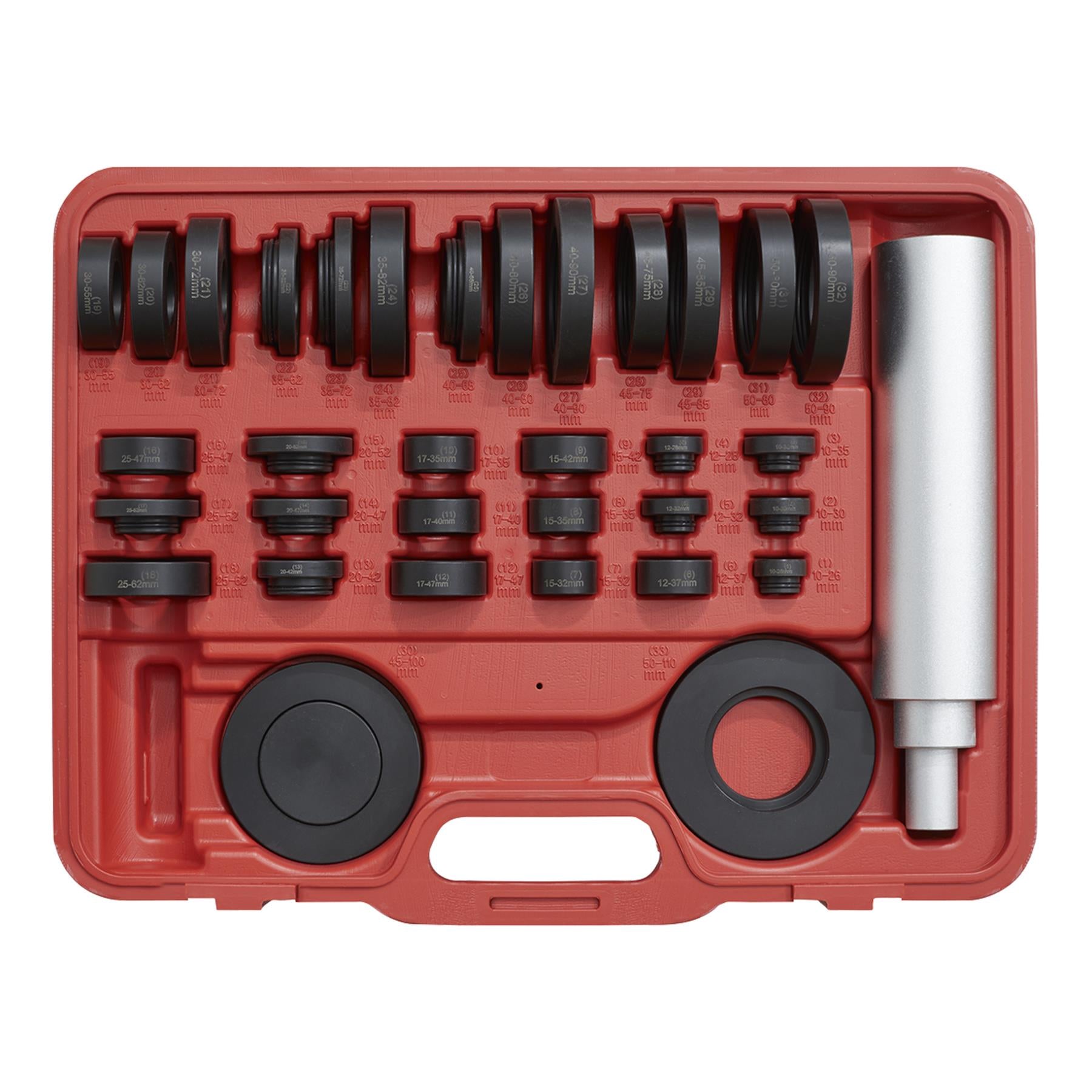 Sealey Bearing & Seal Installation Kit 37pc Lightweight Storage Case