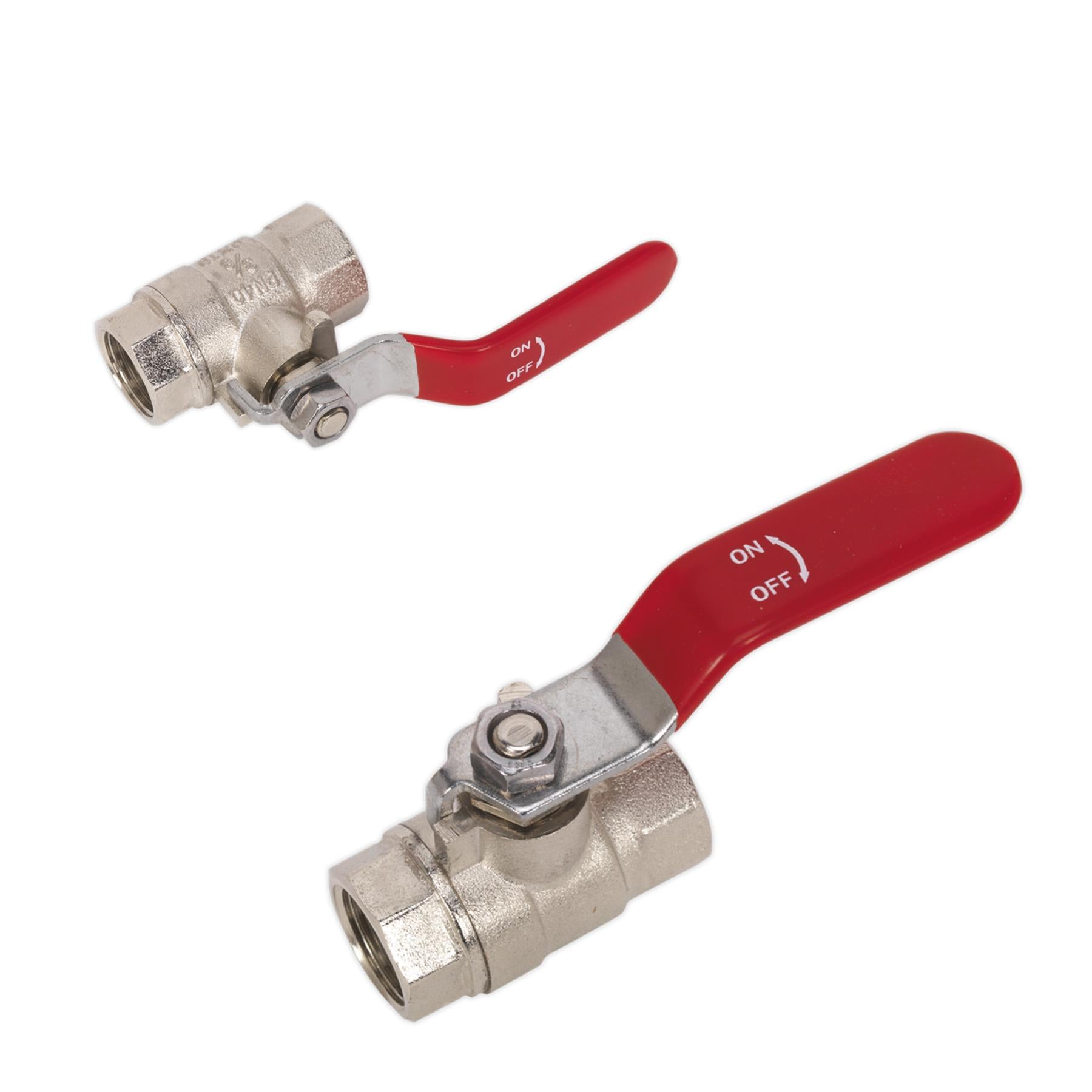 Sealey Lever Ball Valve 3/8"BSP (F) x 3/8"BSP (F)