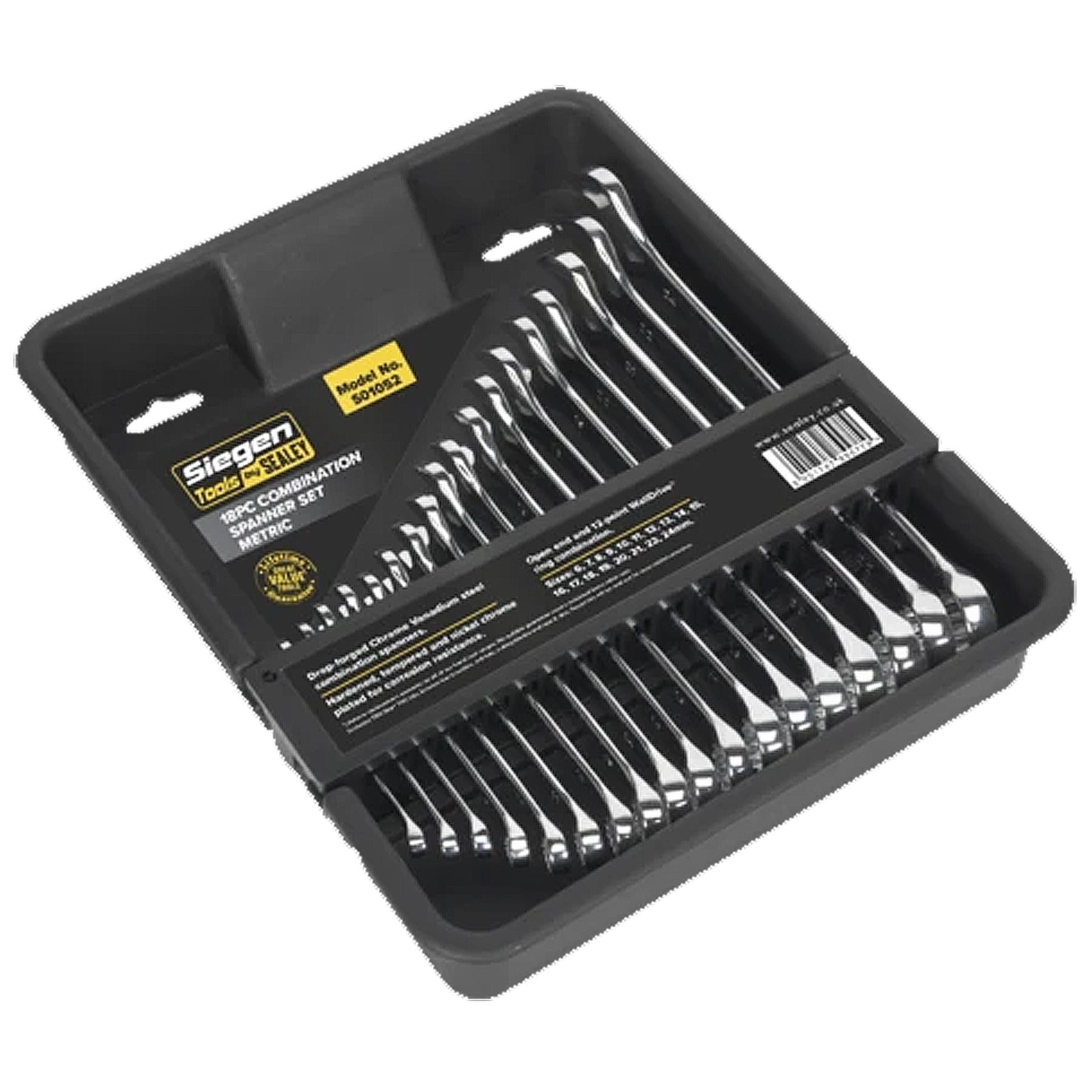 Sealey Combination Spanner Set 18pc