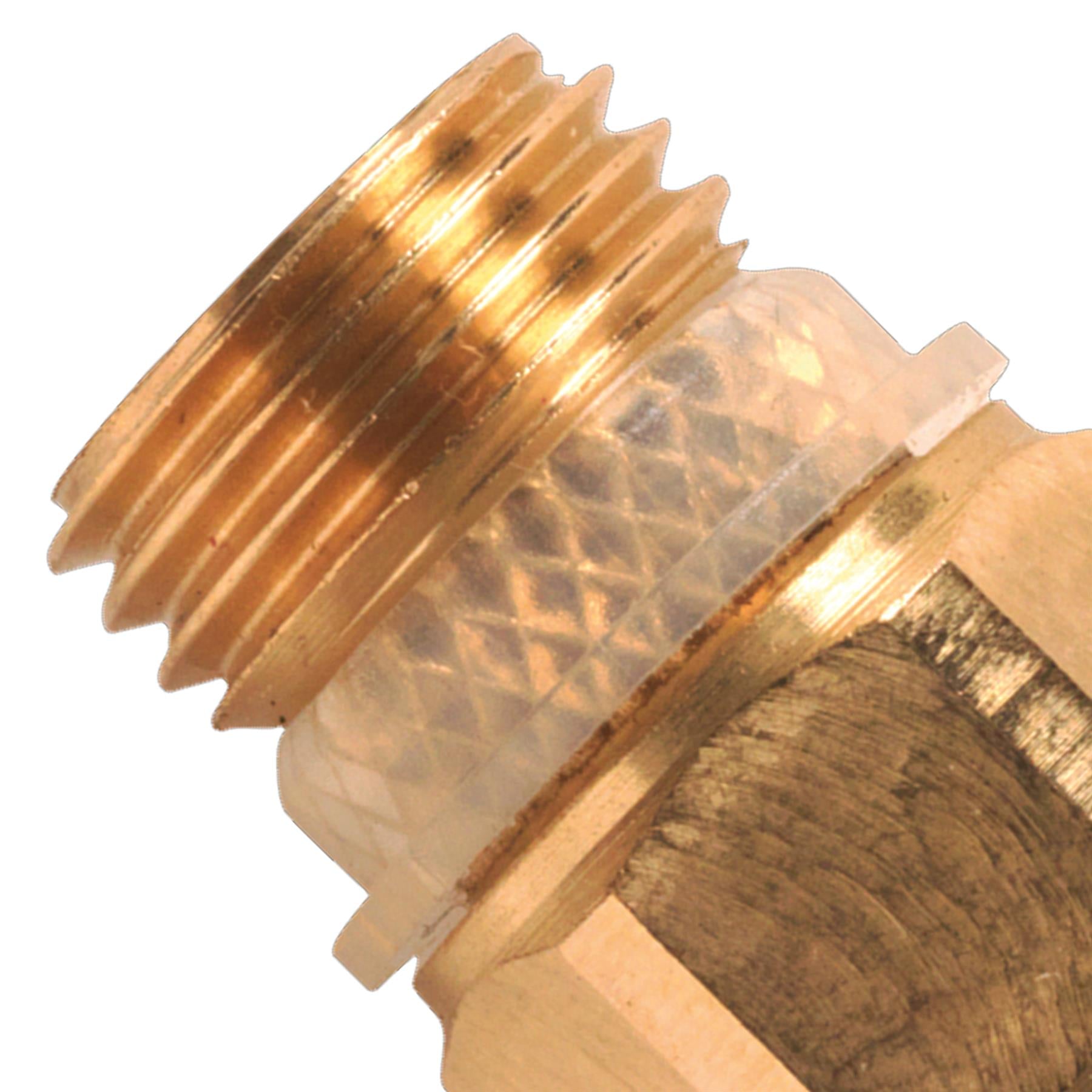 Sealey Brass SuperThread Str Adaptor 8mmx1/4"BSP Pk of 2 (RM10812)