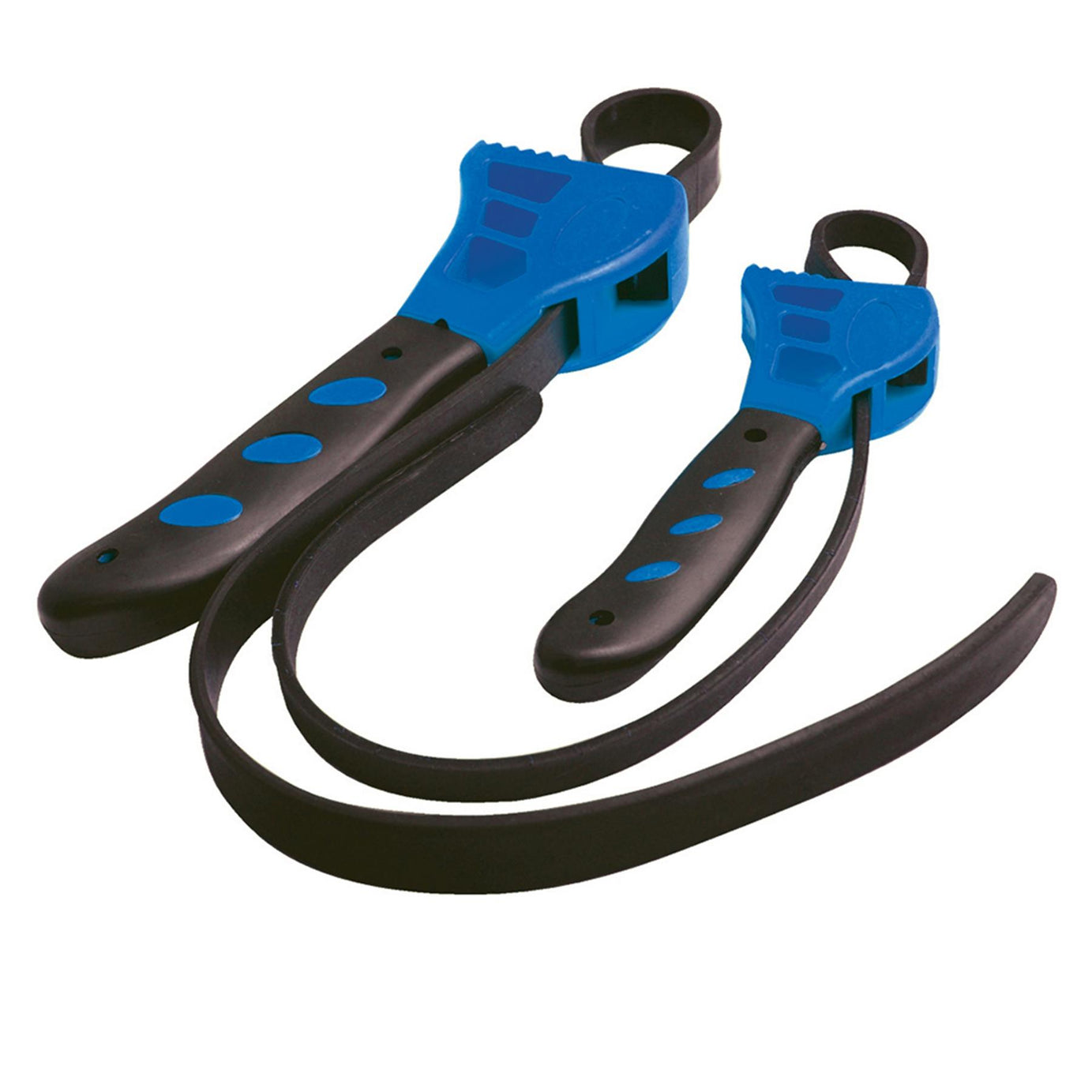 2Pce Rubber Strap Wrenches Set - 500 & 600mm For Loosening Or Tightening