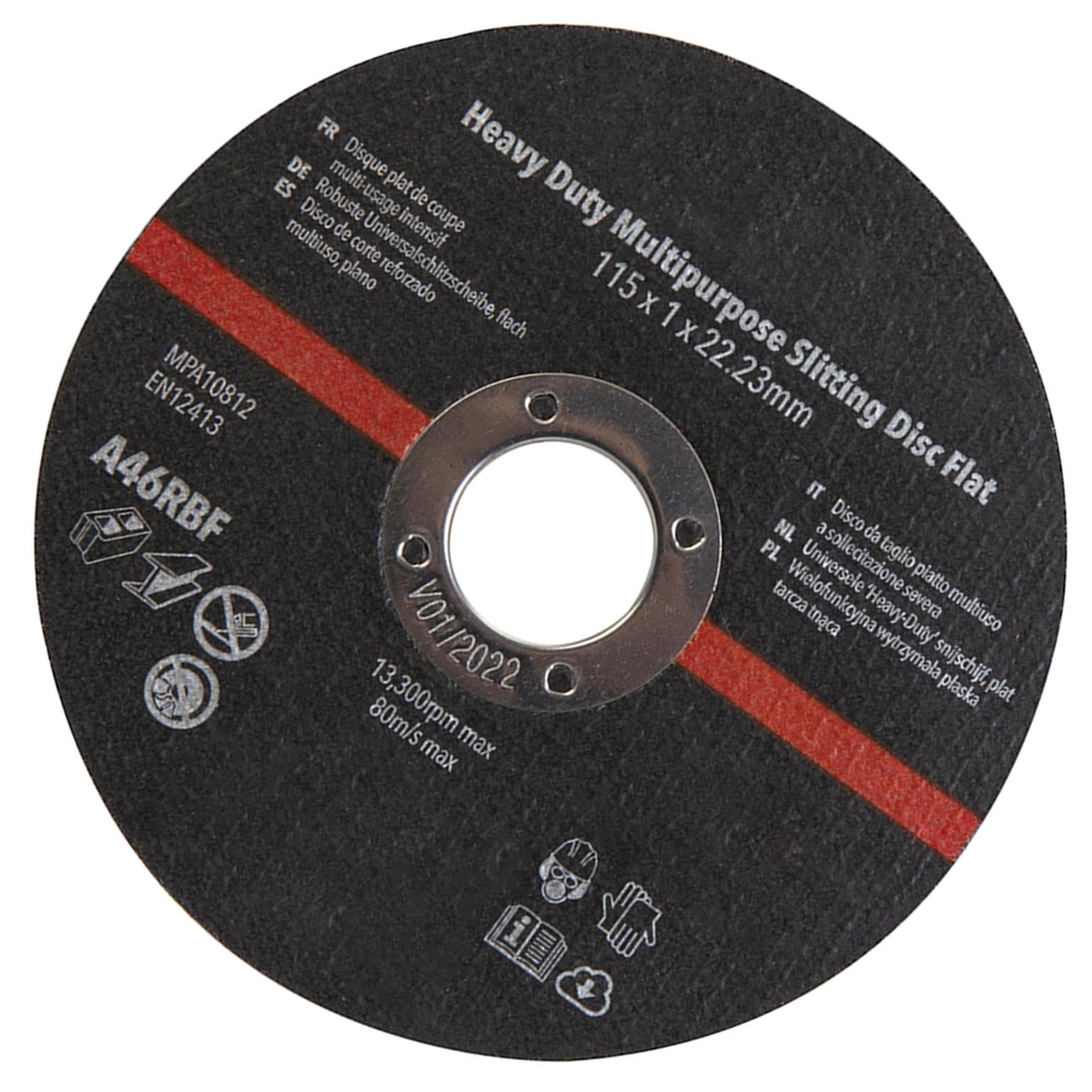 Heavy Duty Multipurpose Slitting Disc Flat 115 X 1 X 22.2mm Premium Quality