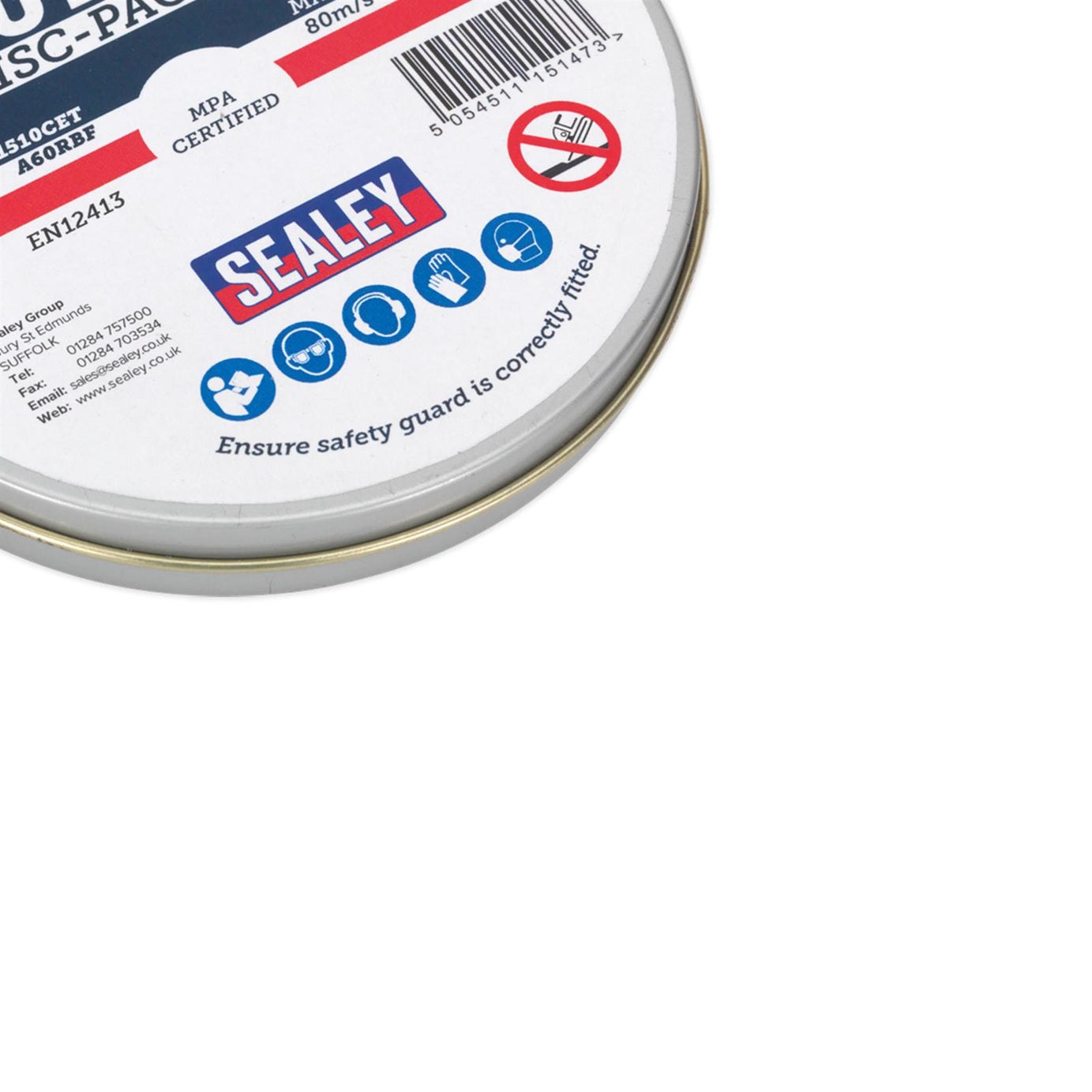 Cutting Disc 115 x 1.2mm 22mm Bore Pack of 10. Sealey