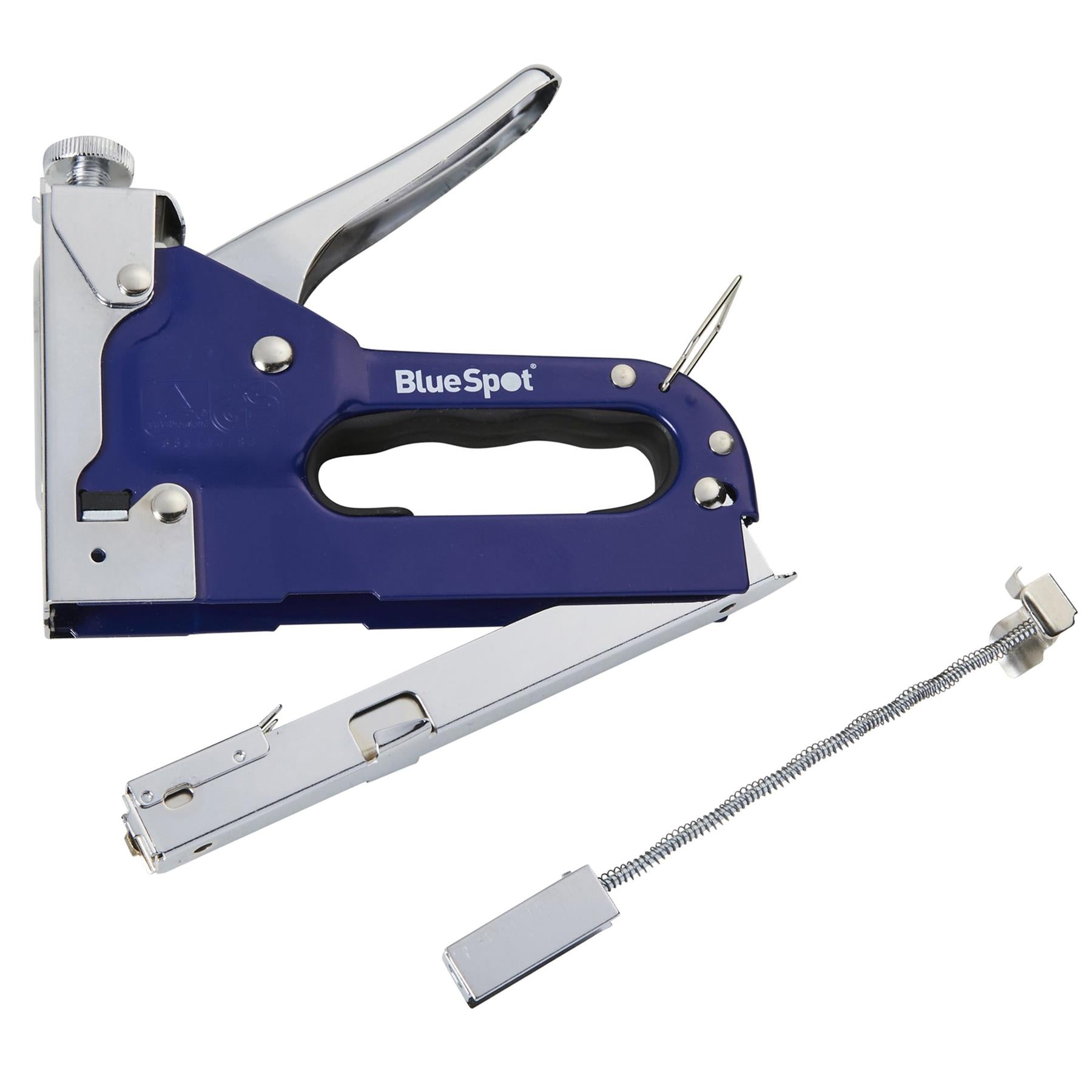 BlueSpot Heavy Duty Staple Gun 3 Way Stapler Hand Tool Upholster 600 Staples