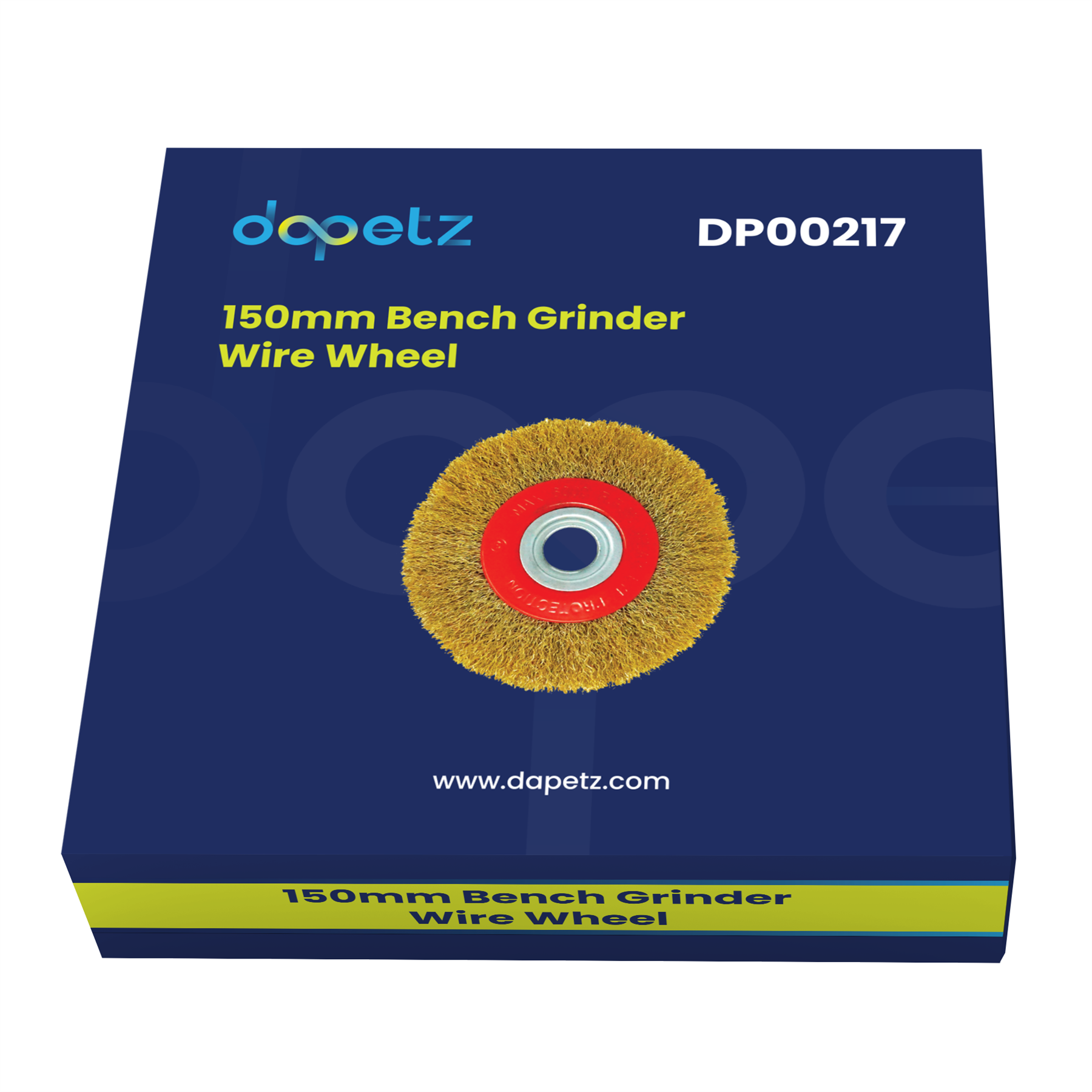150mm 6 Bench Grinder Wire Wheel Cleaning Polishing Brassed New
