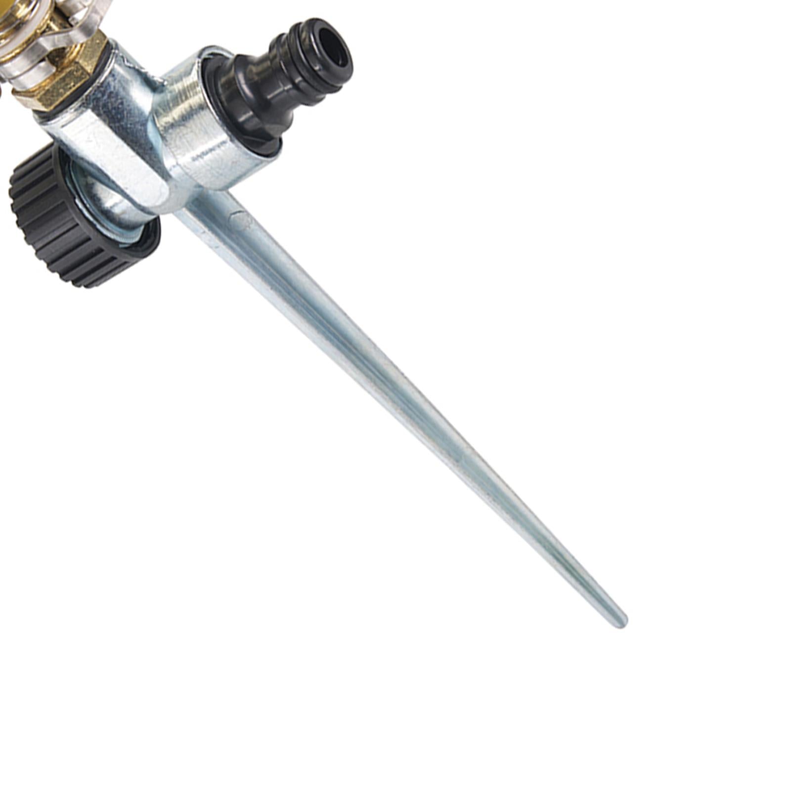 Garden Metal Spike Lawn Grass Hose 360 Degree Water Impulse Sprinkler