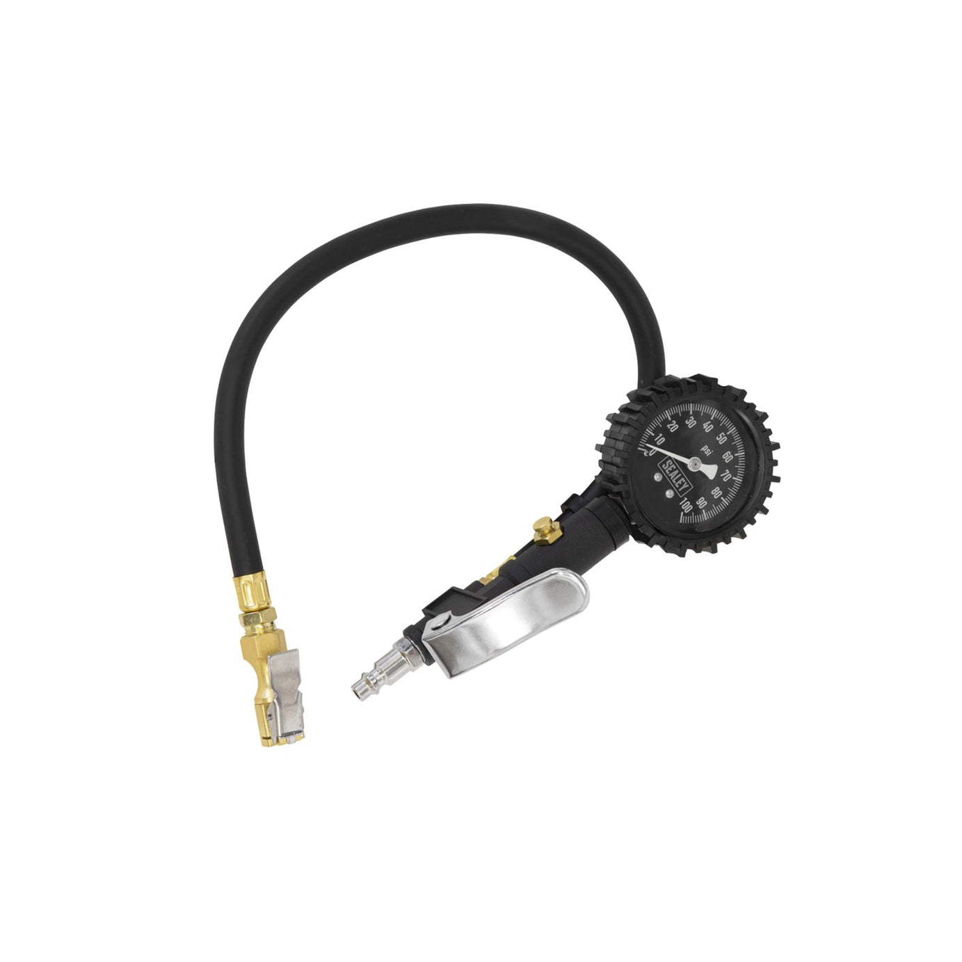 Sealey Tyre Inflator with Clip-On Connector
