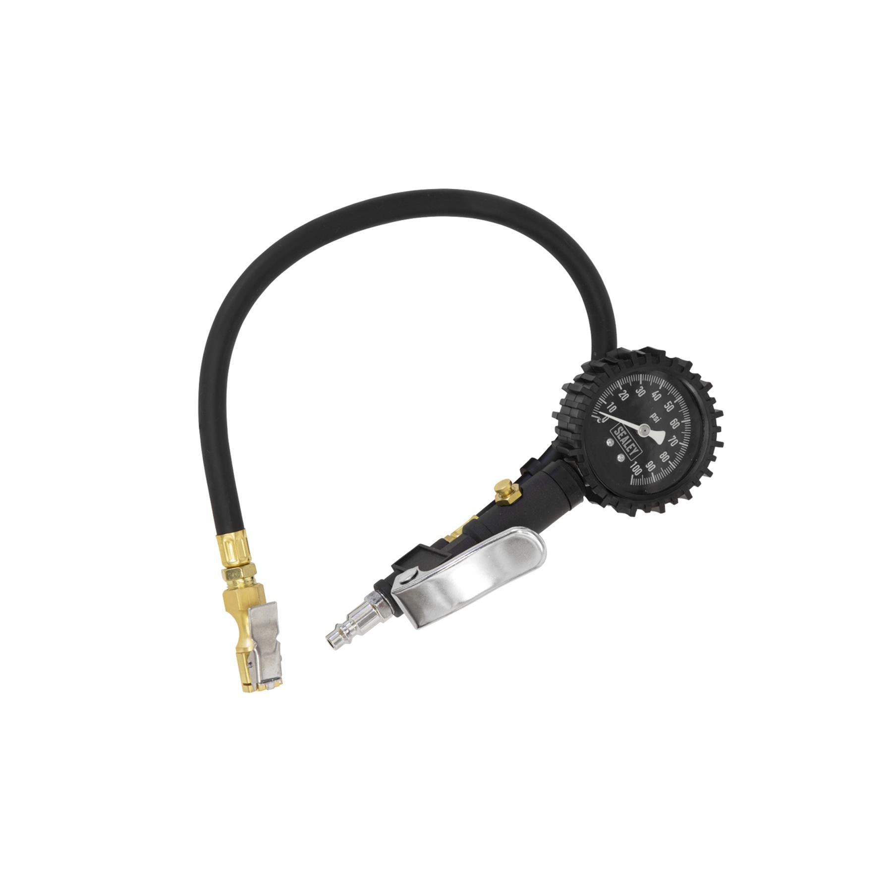 Sealey Tyre Inflator with Clip-On Connector