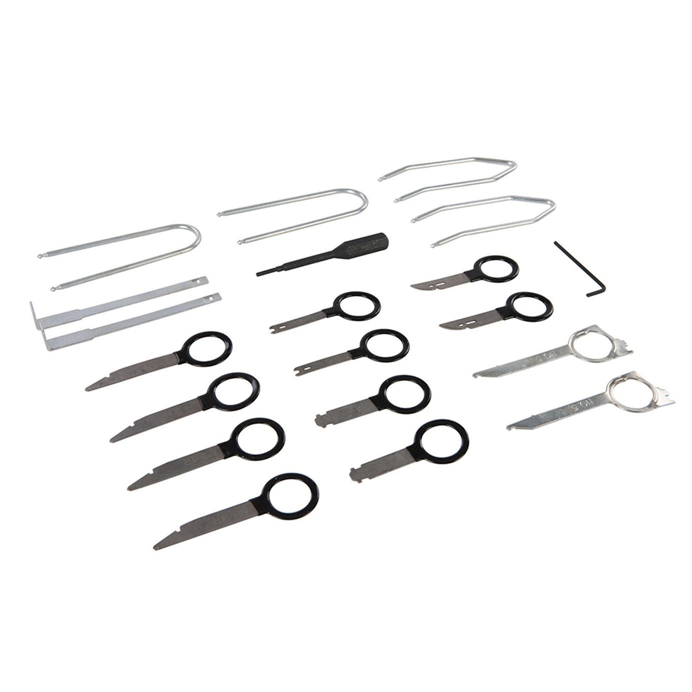Radio Removal Kit 20Pc Car Radios Remover With Stainless Steel Keys