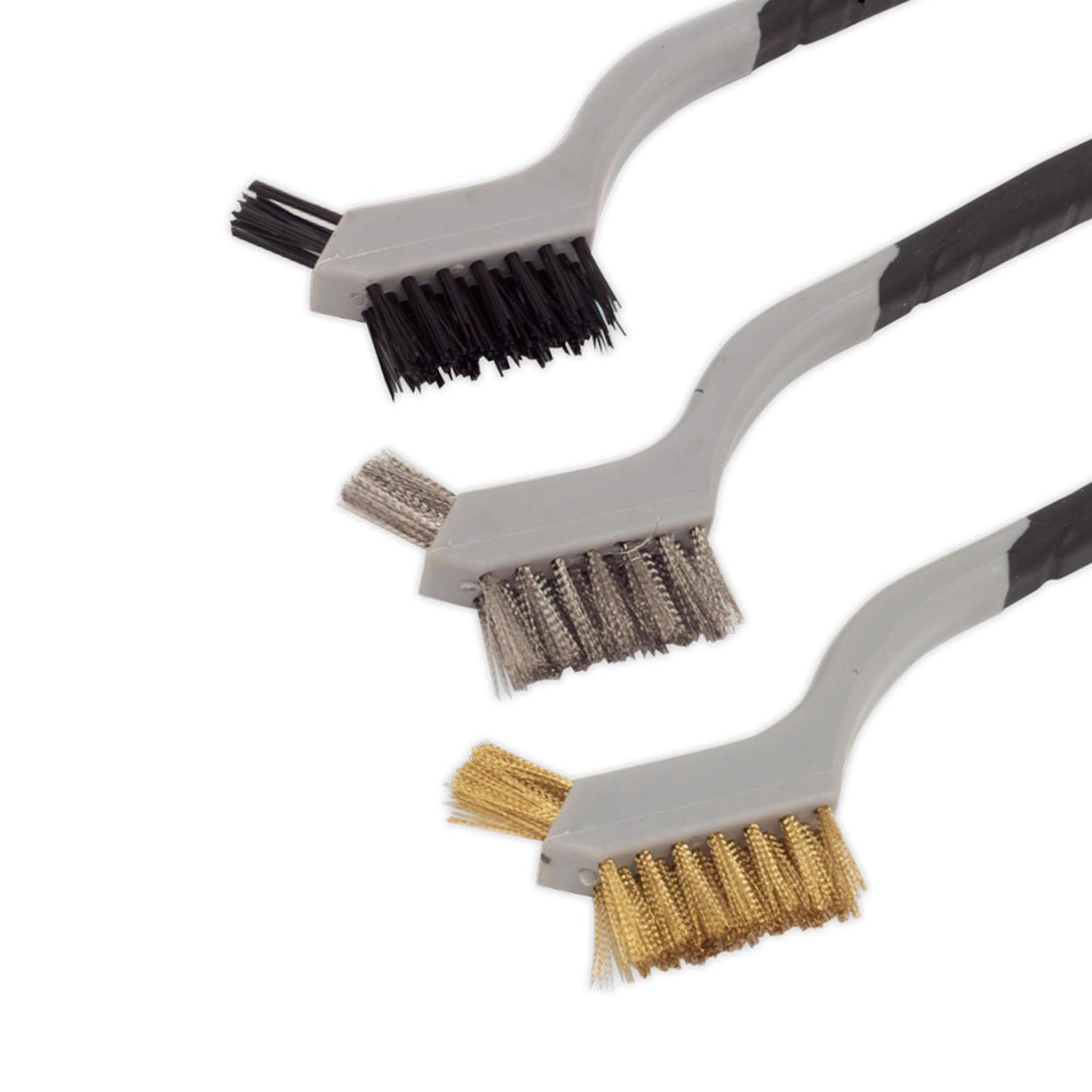 Sealey Wire Brush Set 3pc Miniature Stainless steel