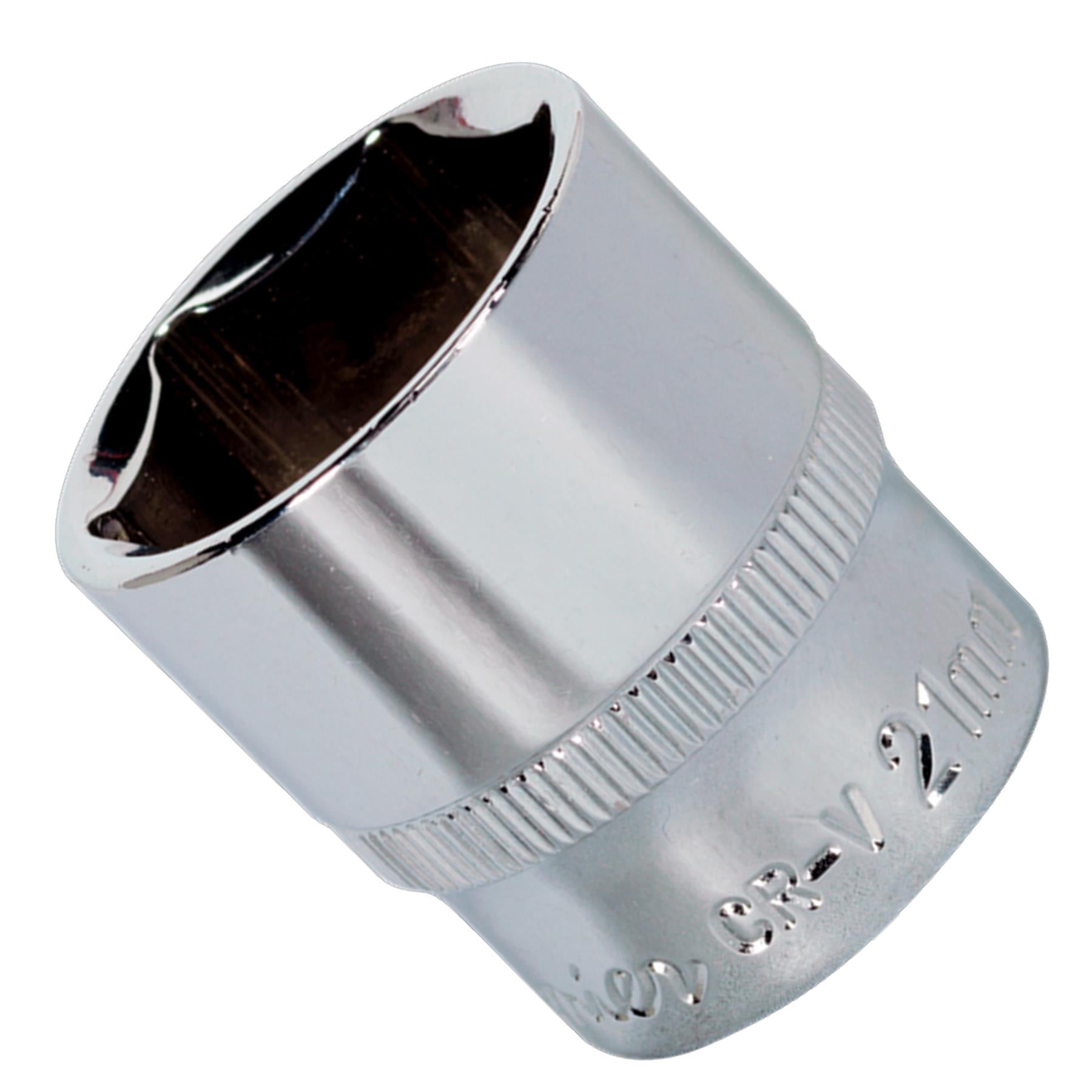 Sealey WallDrive Socket 21mm 3/8"Sq Drive Fully Polished
