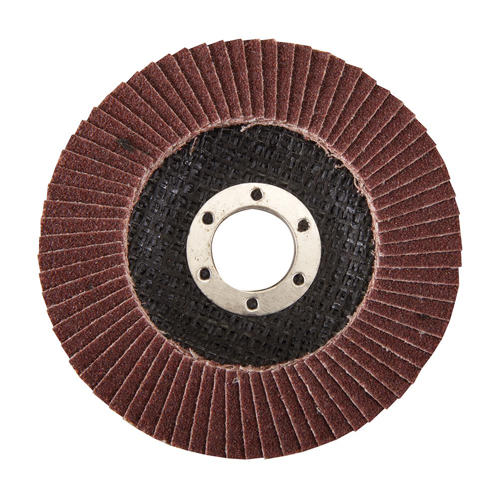 Aluminium Oxide Flap Disc Use On Steel Cast Iron Alloys And Wood 115mm 80 Grit