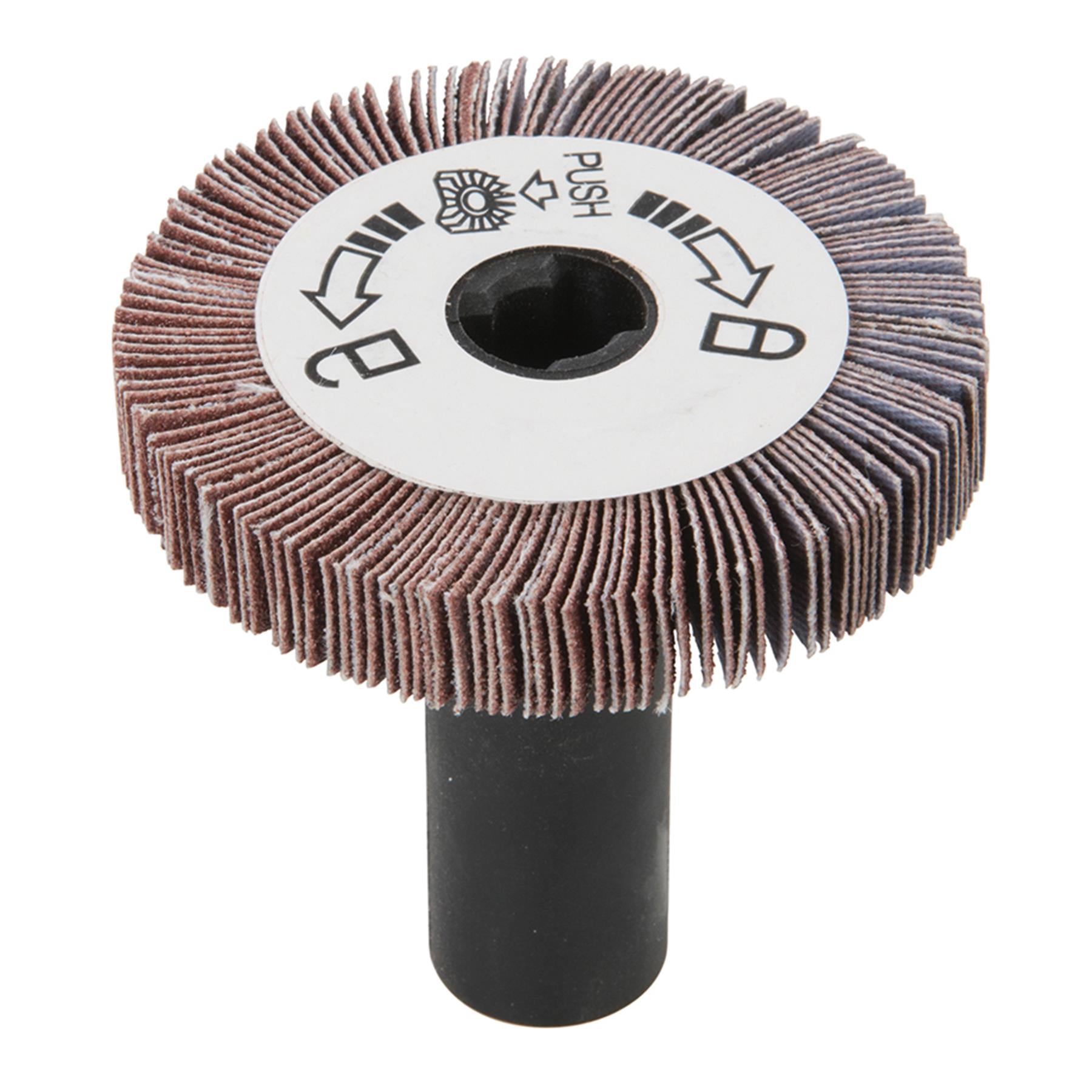 Flap Wheel 120 Grit Sand Papered Flap Wheel Use On Wood Metal Paint And Plastic