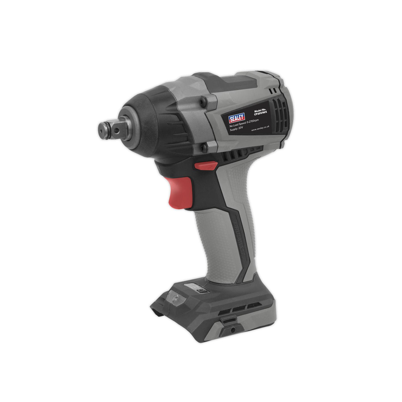 Sealey Brushless Impact Wrench 20V 1/2"Sq 300Nm - Body Only