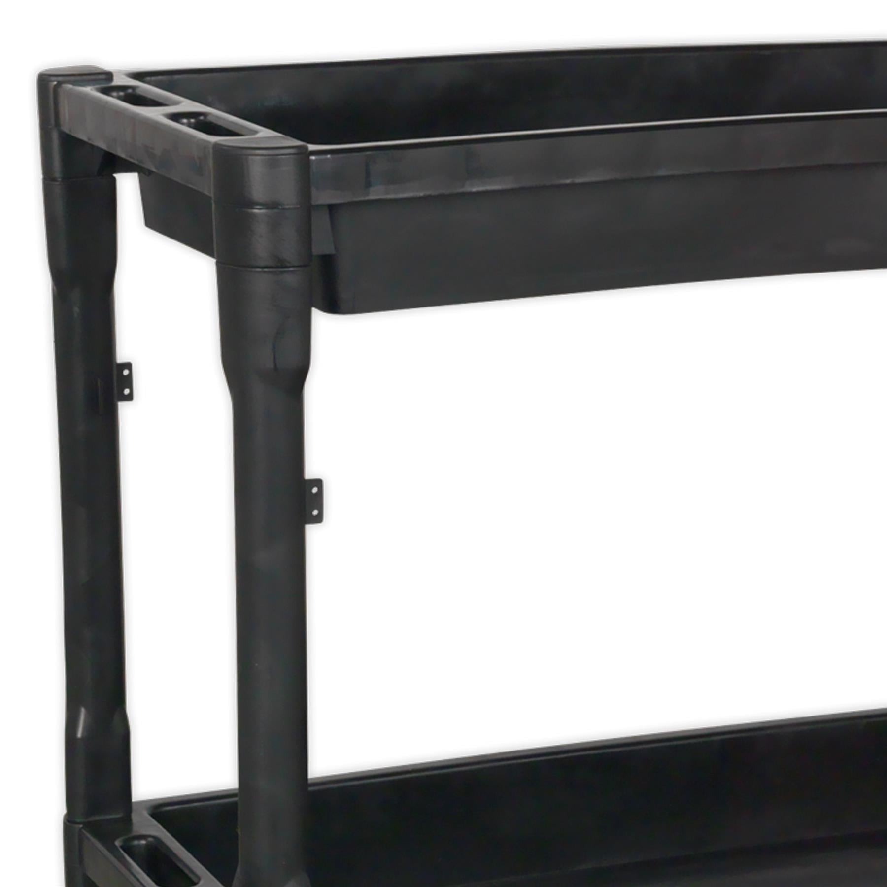 Sealey Trolley 2-Level Composite Heavy-Duty 80kg capacity per shelf
