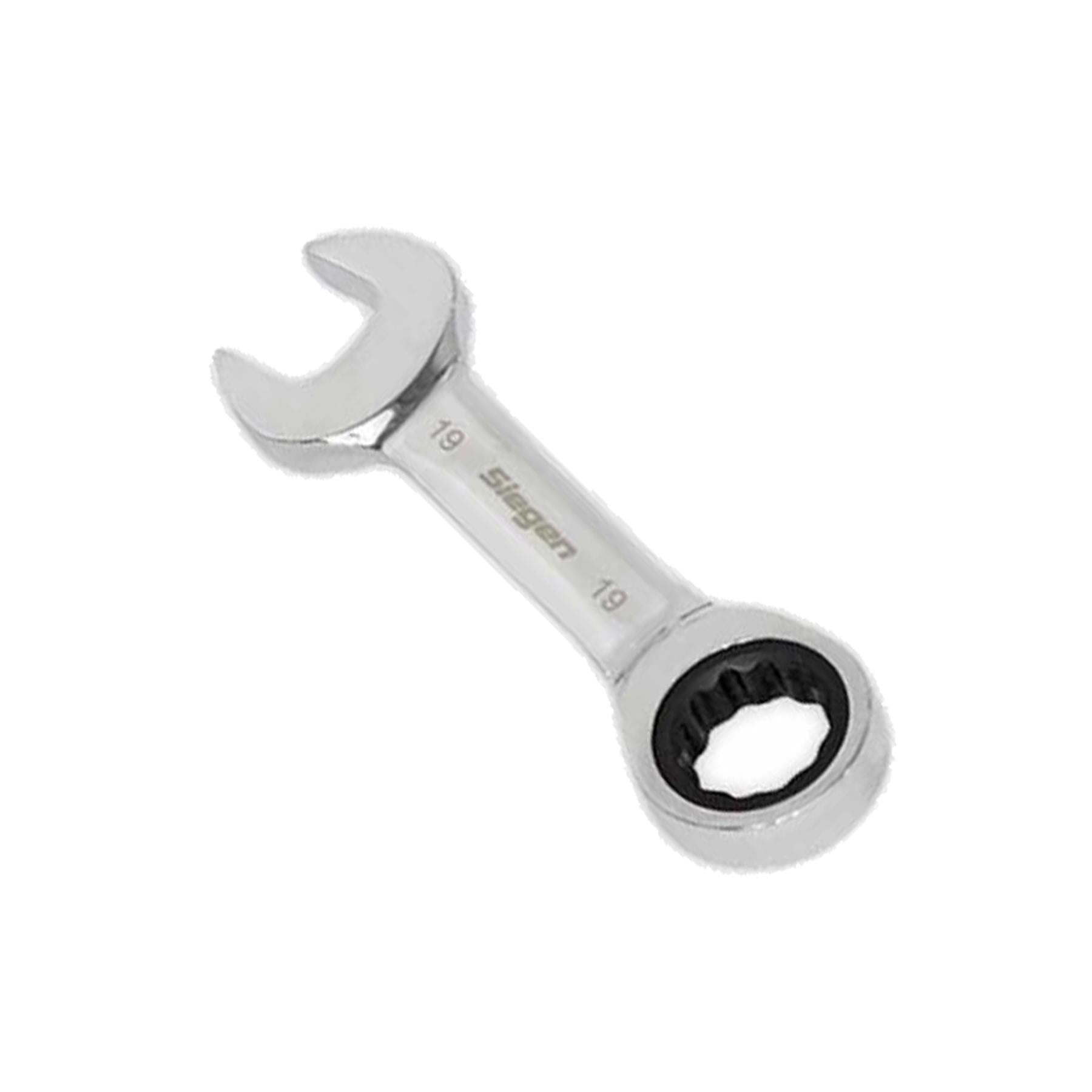 Sealey Stubby Ratchet Combination Spanner Set 12pc Metric