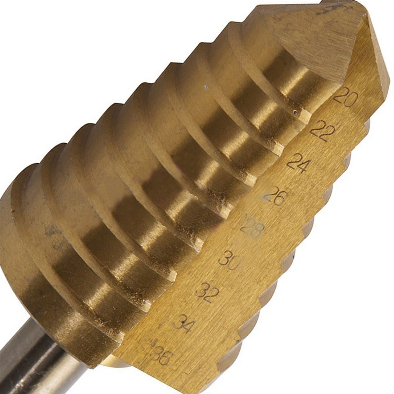 Titanium-Plated Hss Step Drill Bit 20mm - 36mm DIY Tools Produces Accurate Holes