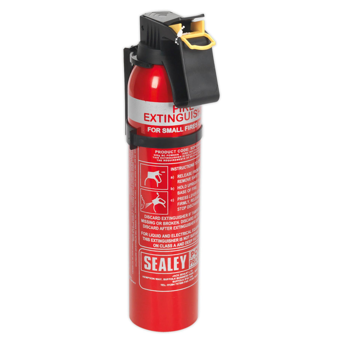 Sealey Fire Extinguisher 0.95kg Dry Powder - Disposable