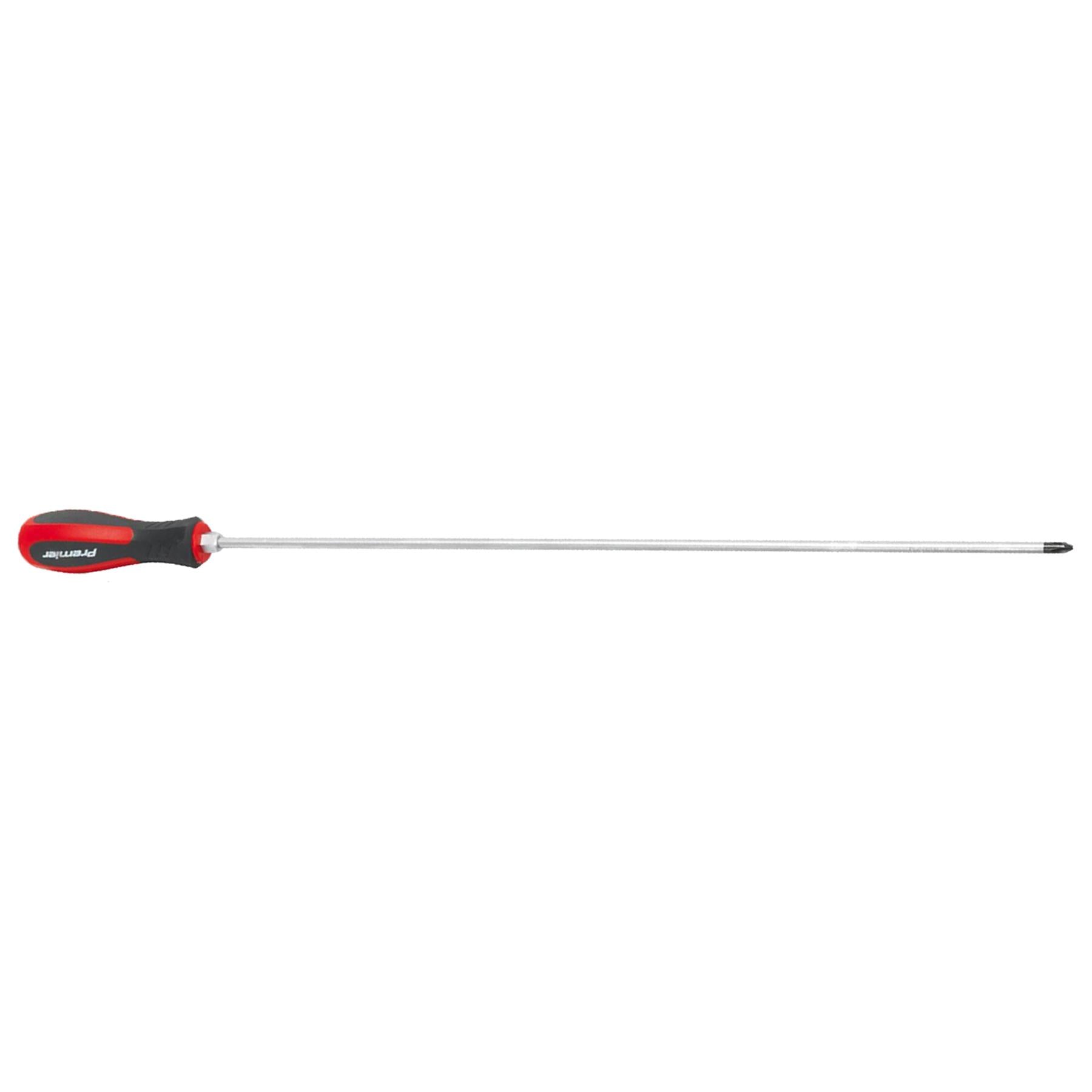 Sealey 5pc Screwdriver Set Hammer Thru Extra Long Slotted Phillips Pozi 450mm