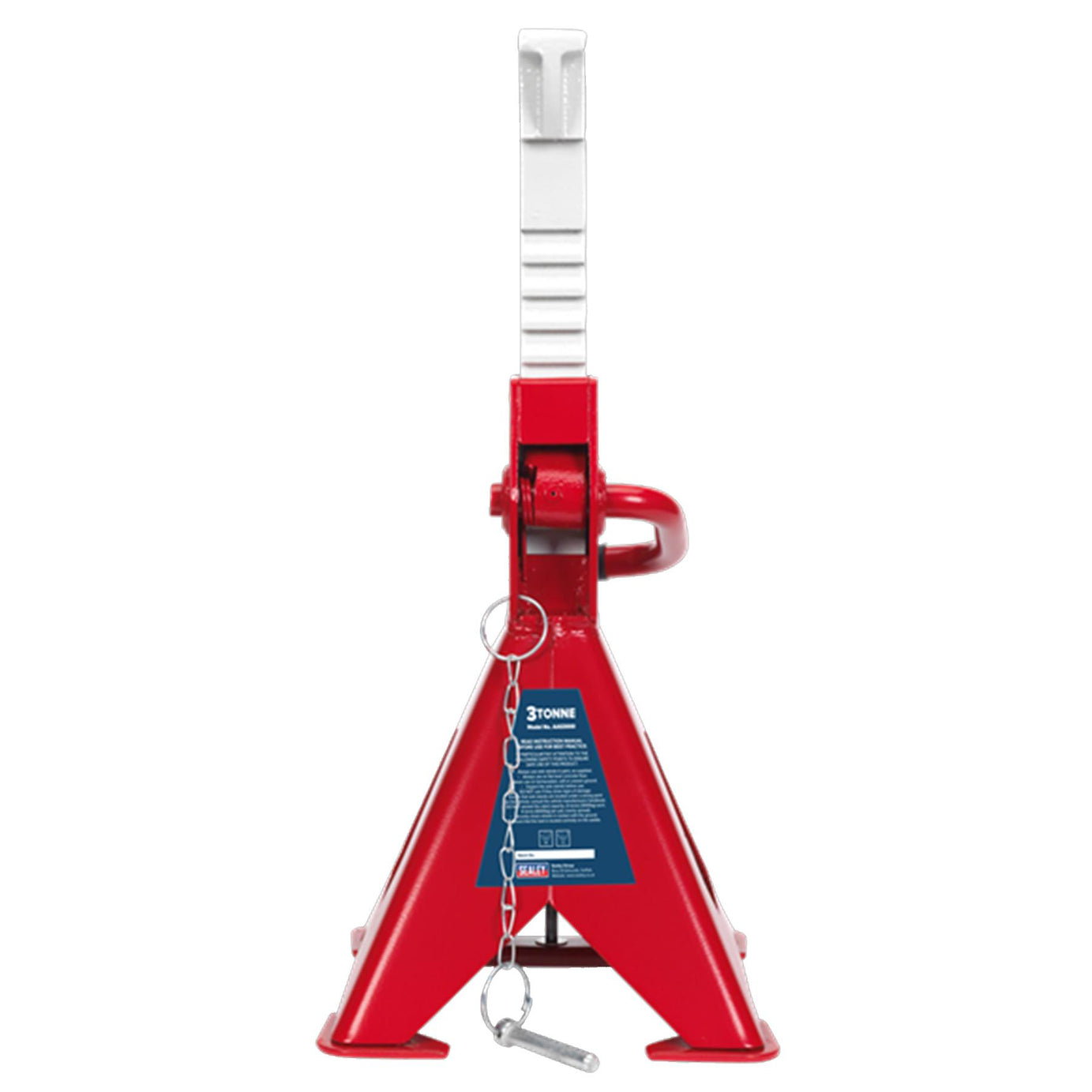 Sealey Pair Of 3 Tonne Axle Stands Lifting Capacity Per Stand Auto Rise Ratchet