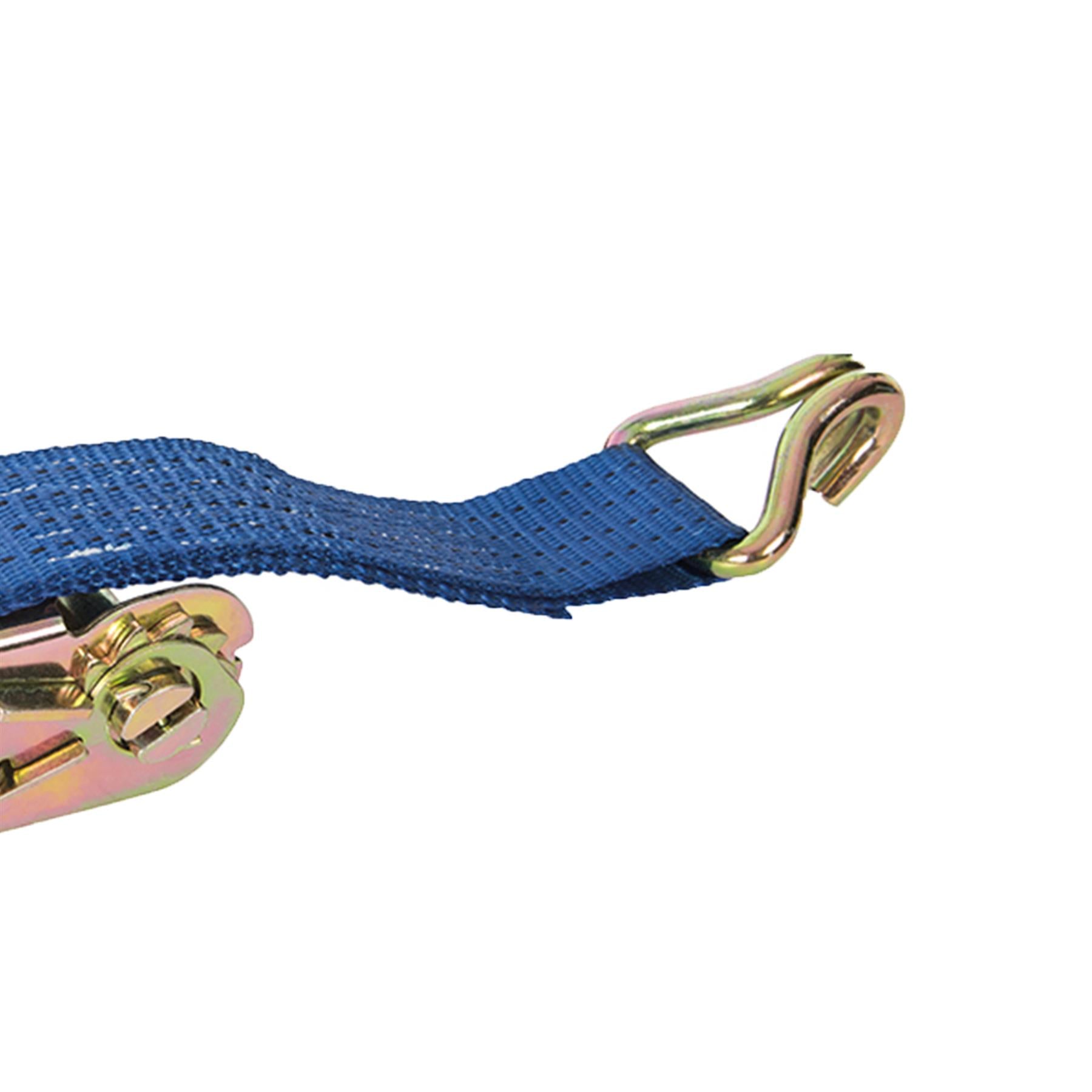 Ratchet Tie Down Strap J-Hook 8M X 50mm Rated 1300Kg Capacity 3900Kg