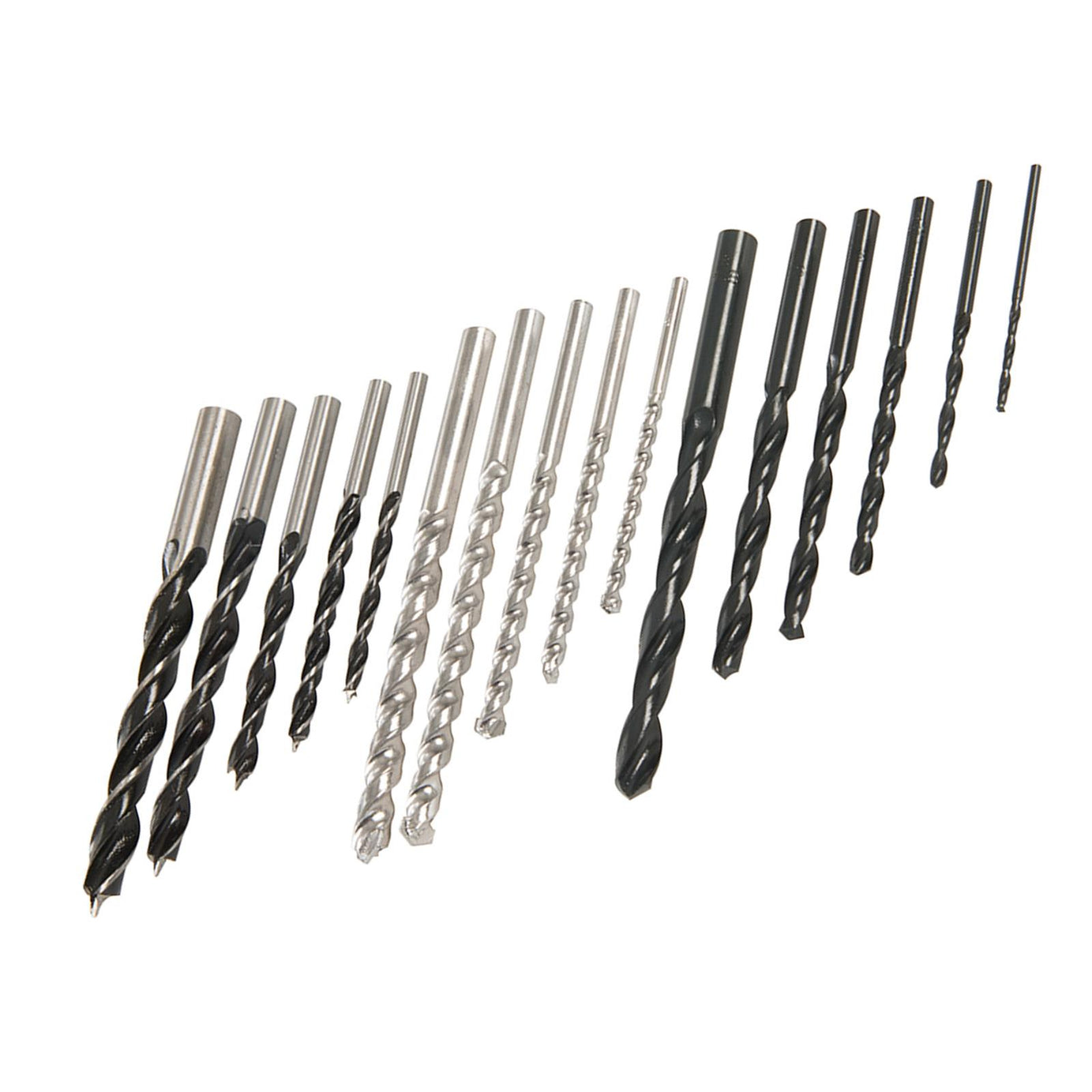 Combi Drill Bit Set 16Pc 2 - 10mm Multi Surface Use On Metal Plastic And Wood
