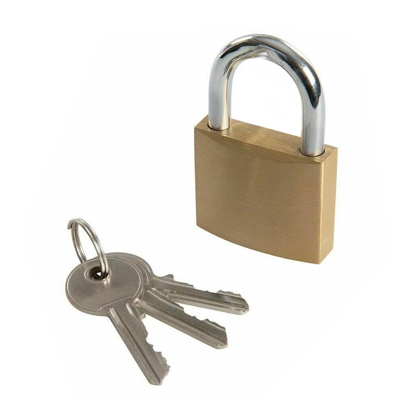 Security 20mm Brass Padlock Luggage Lock Travel Suitcase 4 Pcs