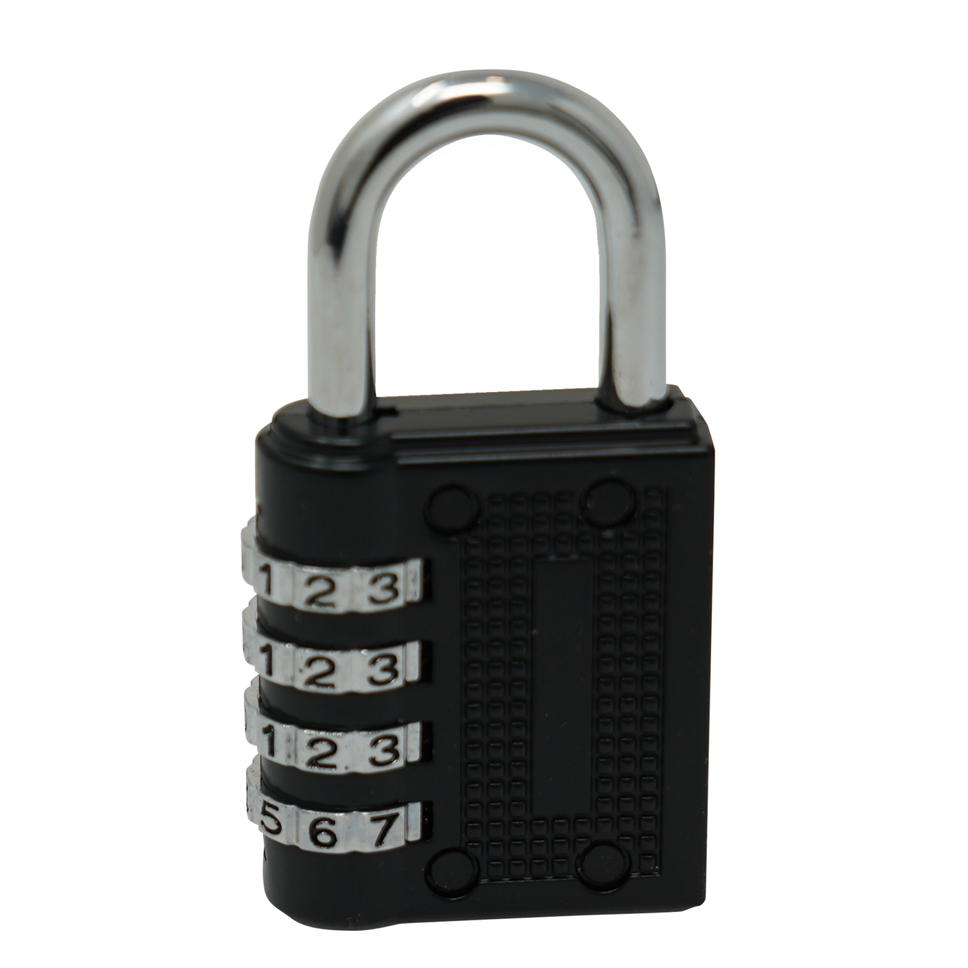 Combination Padlock 4-Digit Outdoor Weatherproof Security School Lock Travel Black 2Pc