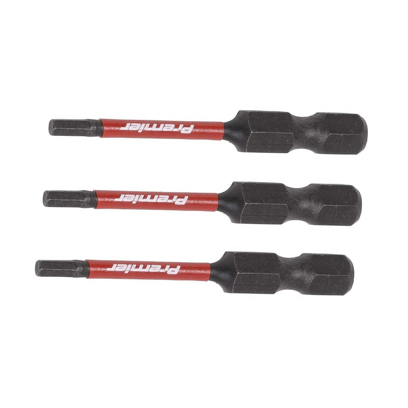 Hex 2.5mm Impact Power Tool Bits 50mm - 3pc