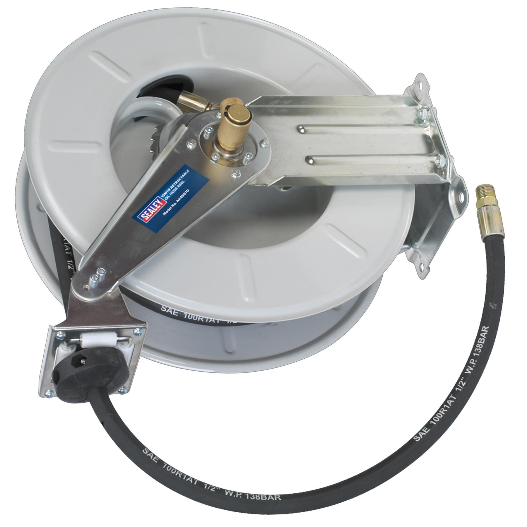 Sealey Oil Hose Reel Retractable 10m