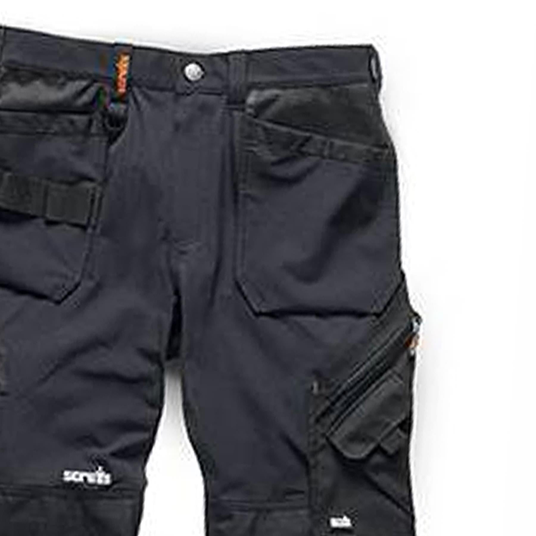 Scruffs Pro Flex Plus Holster Trouser 36S Black