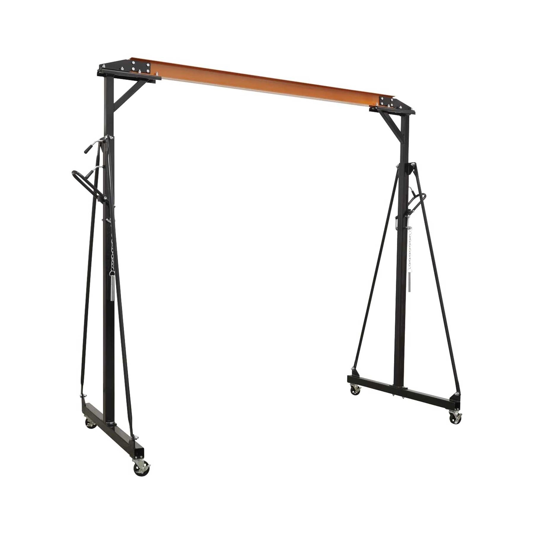Sealey Portable Lifting Gantry Crane Adjustable 0.5 Tonne & Hoist Combo