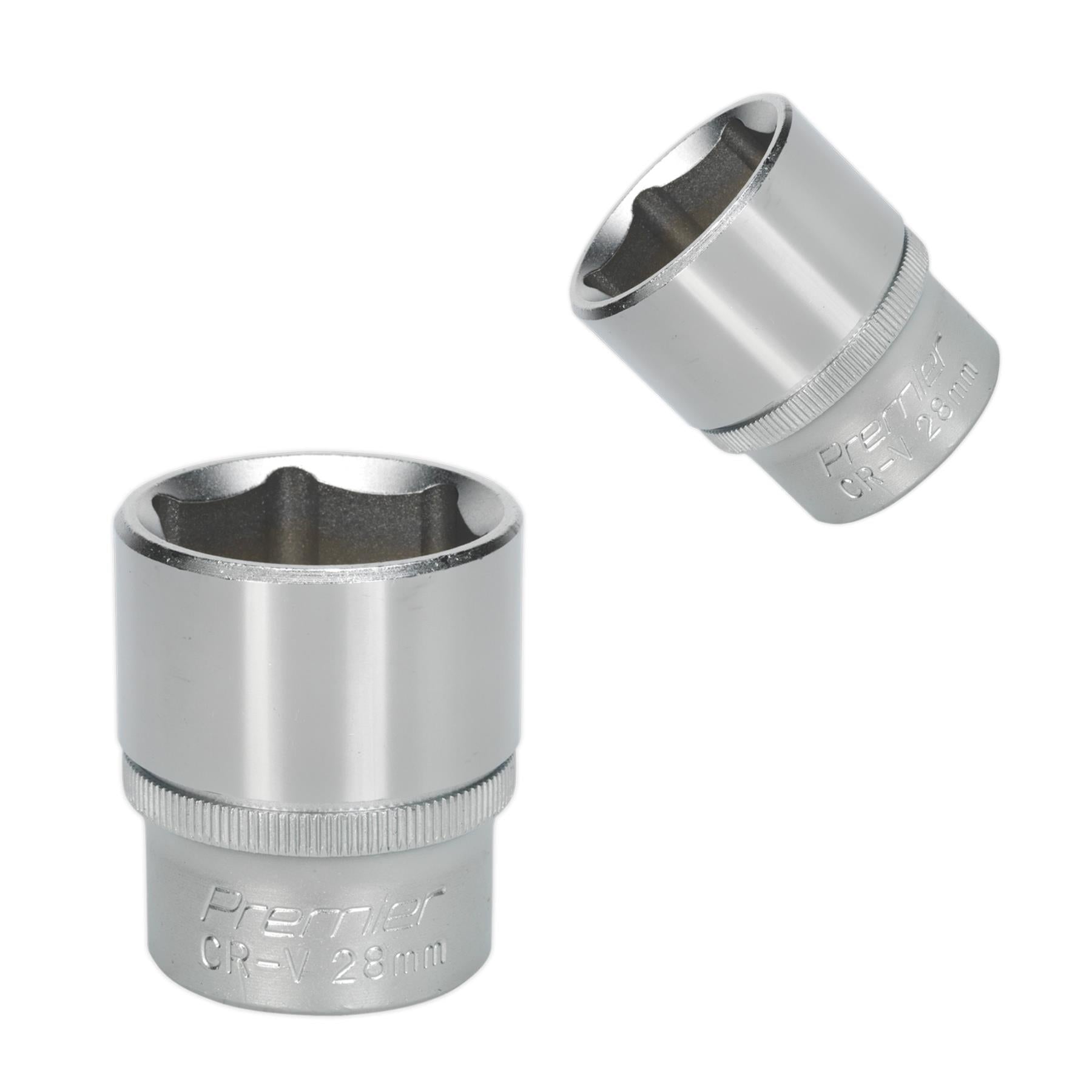 Sealey WallDrive Socket 28mm 1/2"Sq Drive