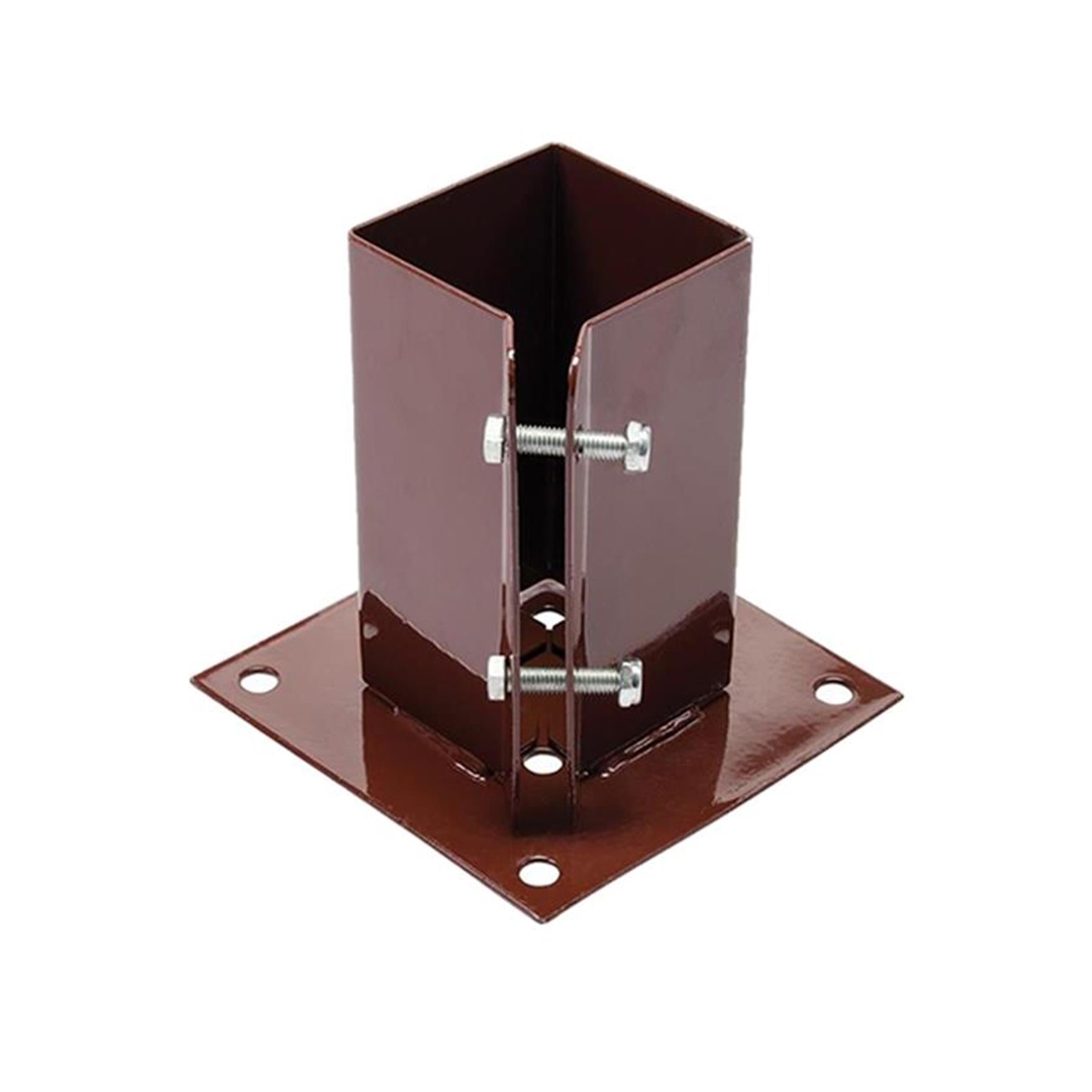 Fence Post Holders / Support - Metal - 3" Bolt Down 75 mm Like Metpost Bolt Grip 10PC