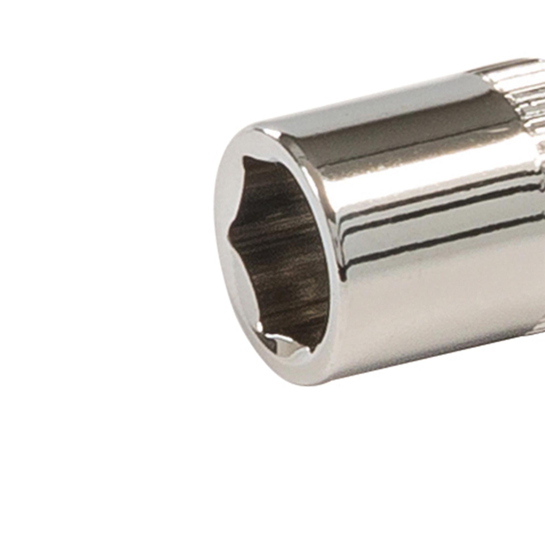 Quality Socket 1/4" Drive Metric Hex Square 8mm Individual Hex Polished Crv