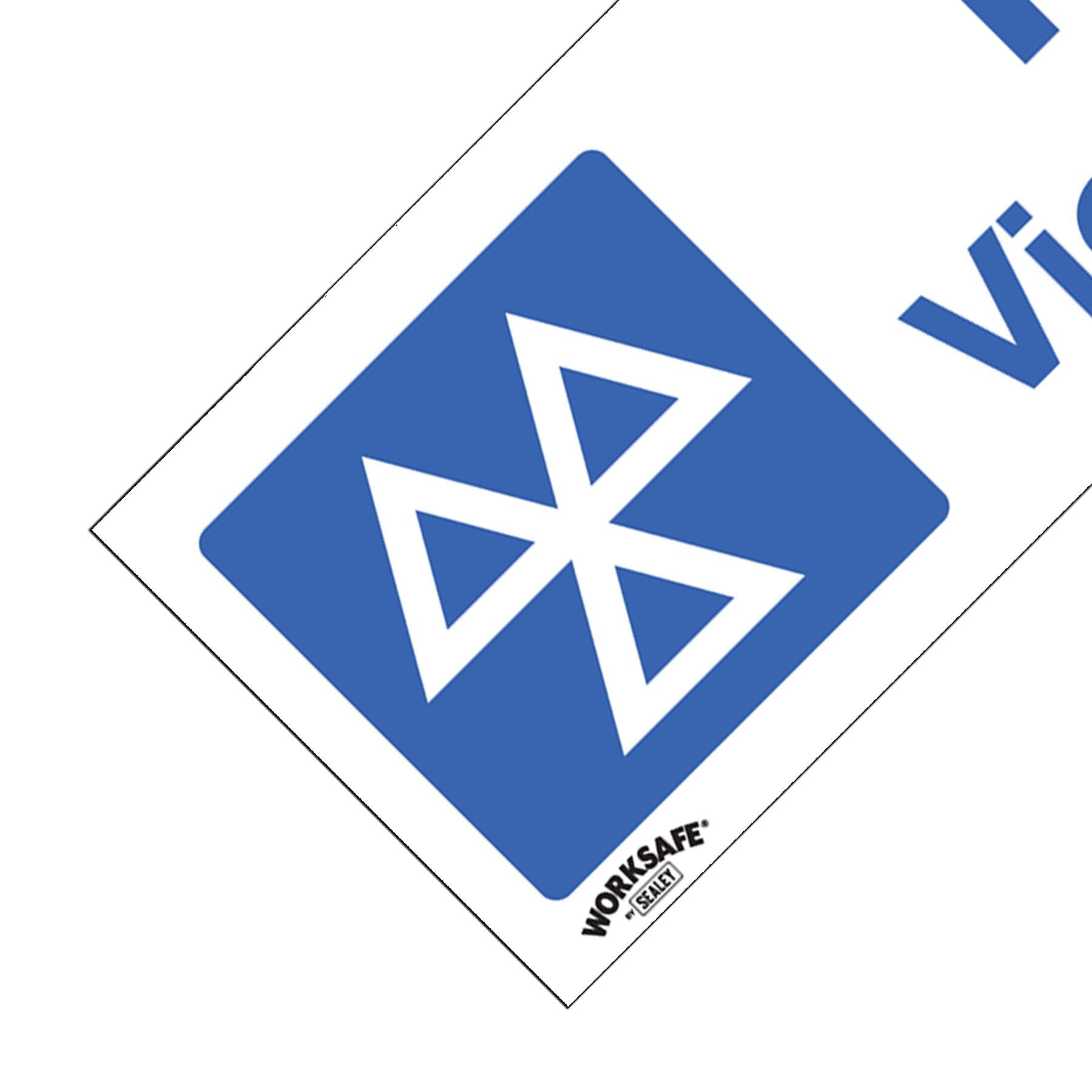 Warning Safety Sign - MOT Viewing Area - Self-Adhesive Vinyl