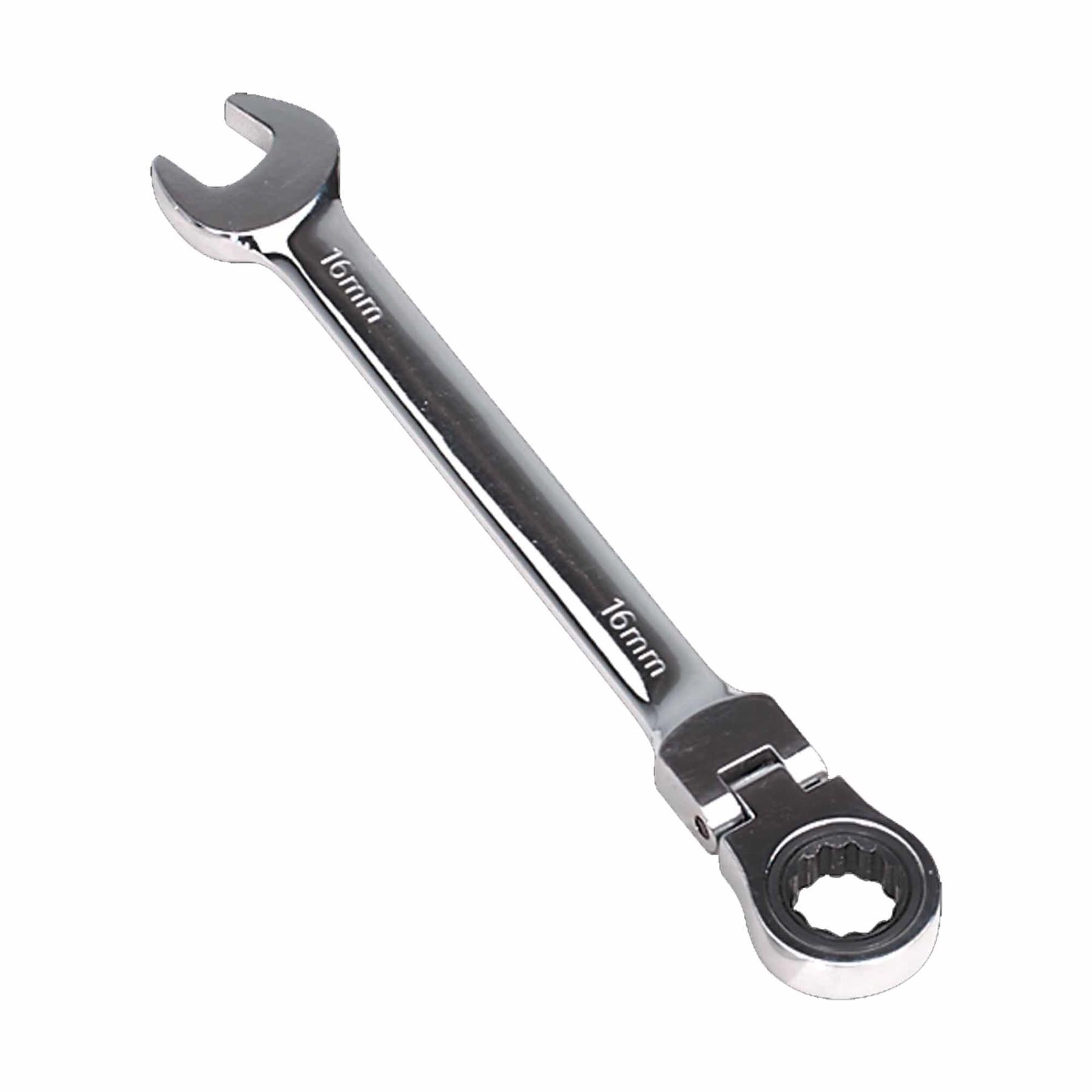 Flexi-Head Ratchet Combination Spanner 16mm. Sealey