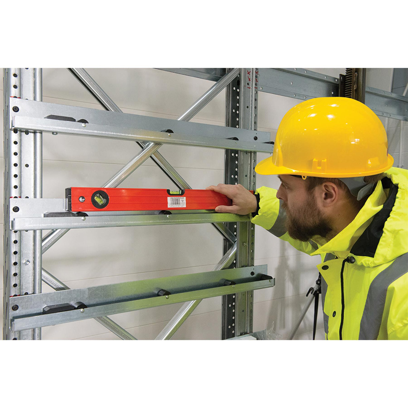 Spirit Level 600mm Measuring Tools Ribbed Sides Hanging hole 45° 90° 180° vials