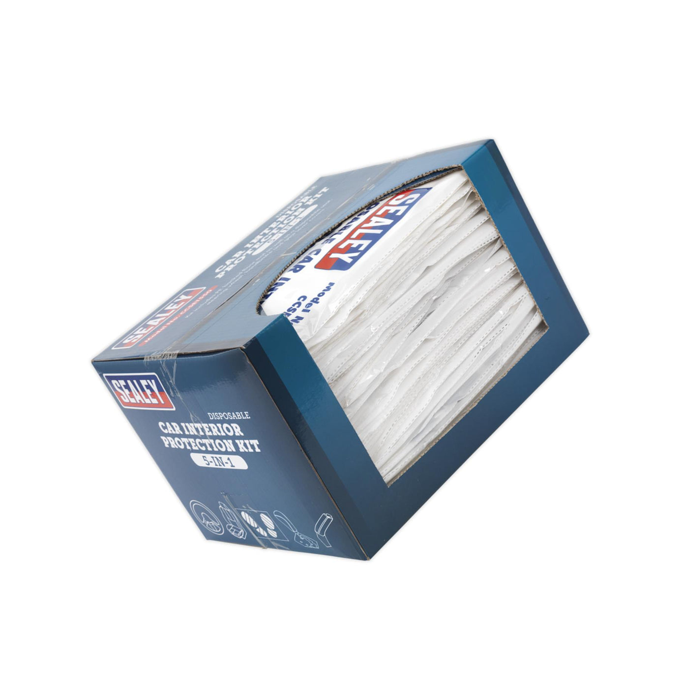 Sealey 5 in 1 Disposable Car Interior Protection Kit 50 Sets Seat Cover