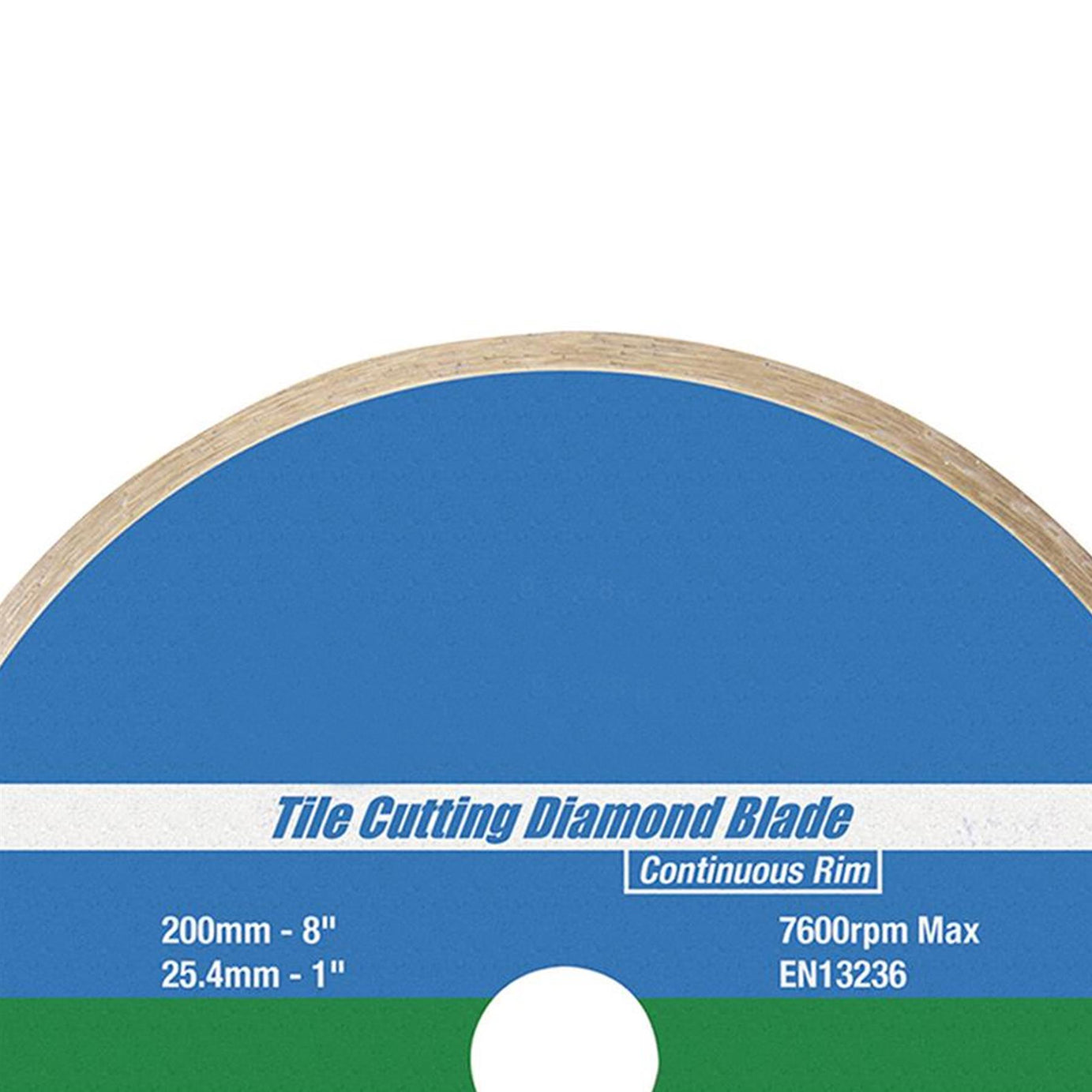 Continous Rim Tile Ceramic Cutting Diamond Blade 200 x 25.4mm Wet Or Dry Use Saw Blade