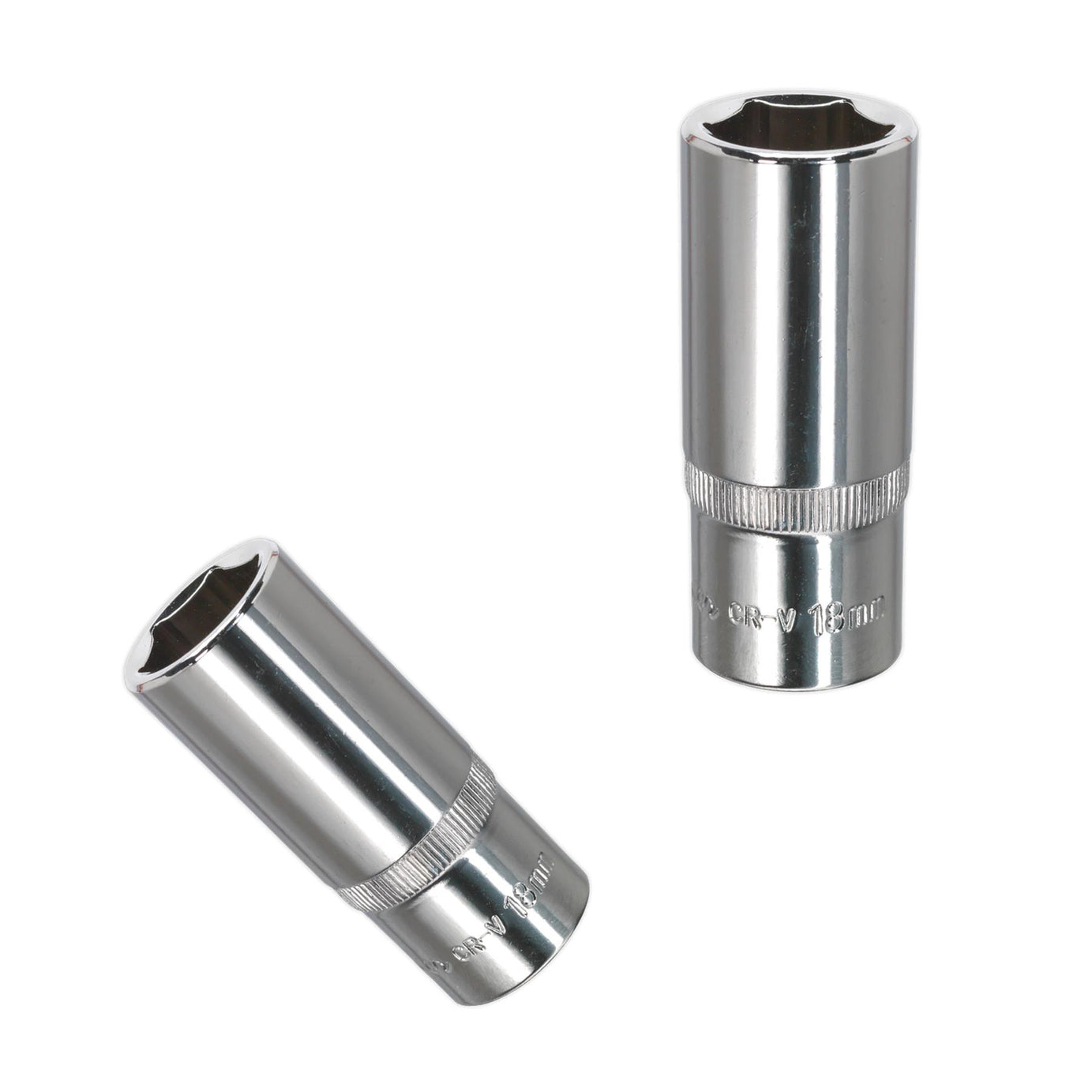 Sealey WallDrive Socket 18mm Deep 3/8"Sq Drive Fully Polished