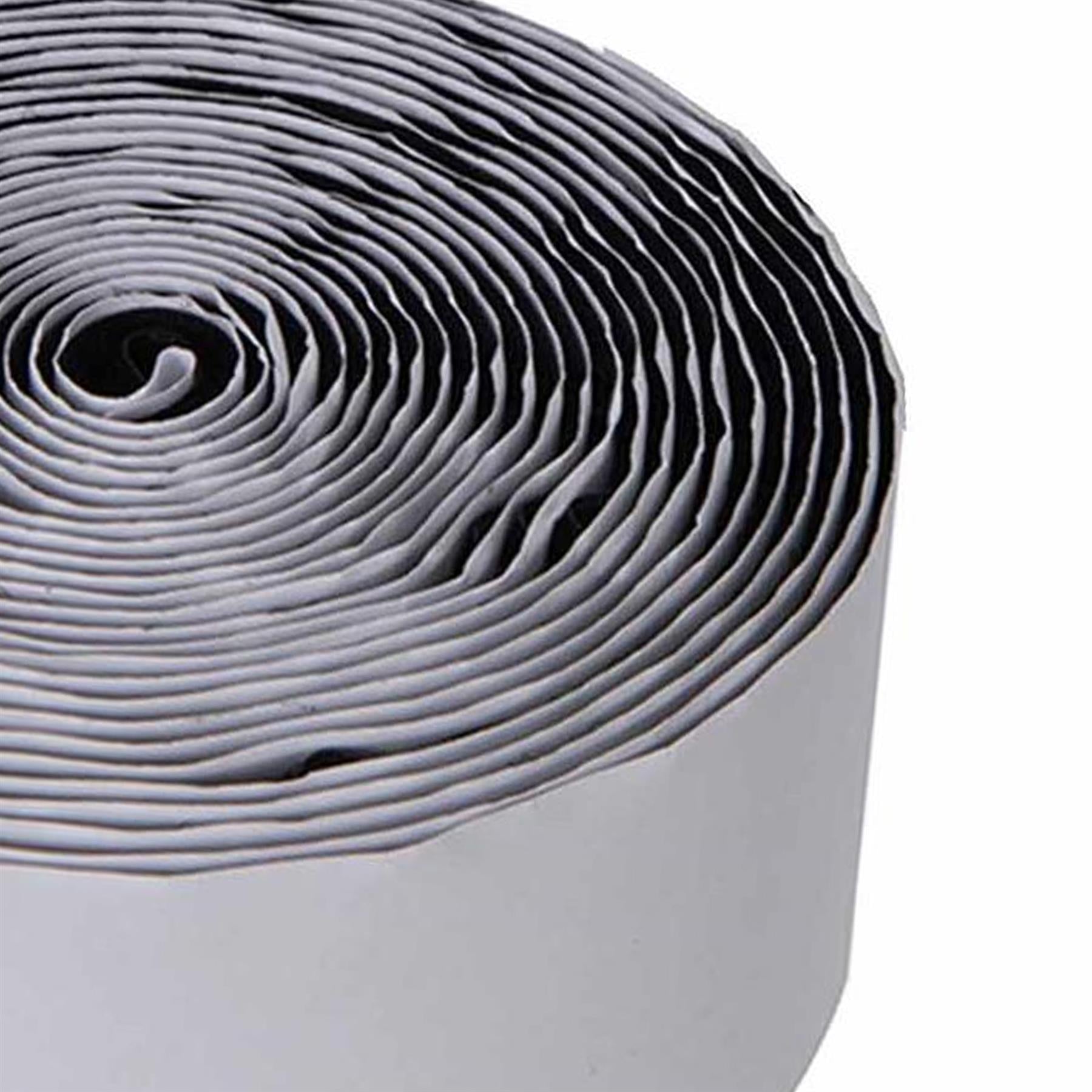 50mm x 5m Black Self Adhesive Tape Hook and Loop Sticky Backed Fastener