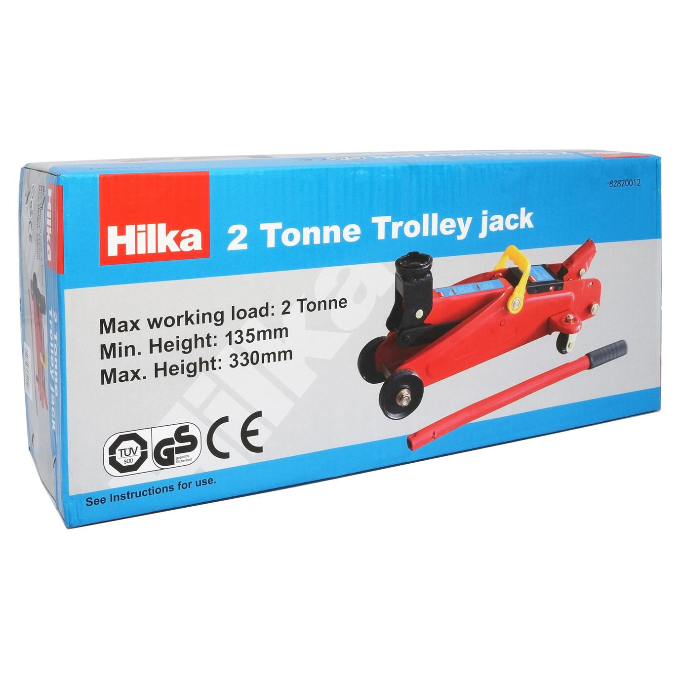Heavy-Duty 2 Tonne Low Profile Trolley Jack